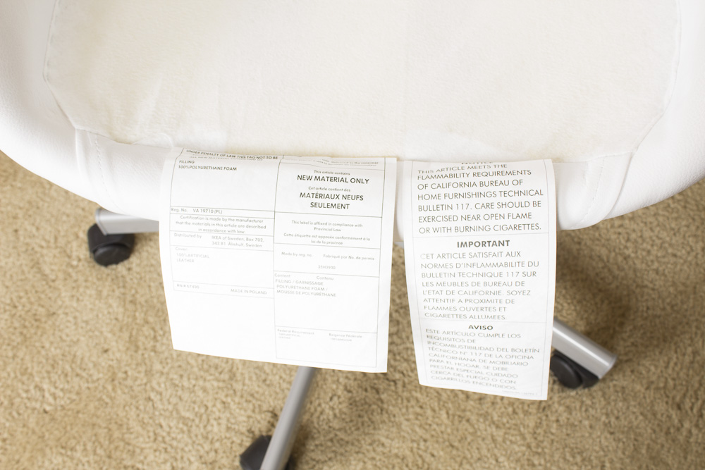 White "Skruvsta" Desk Chair by IKEA