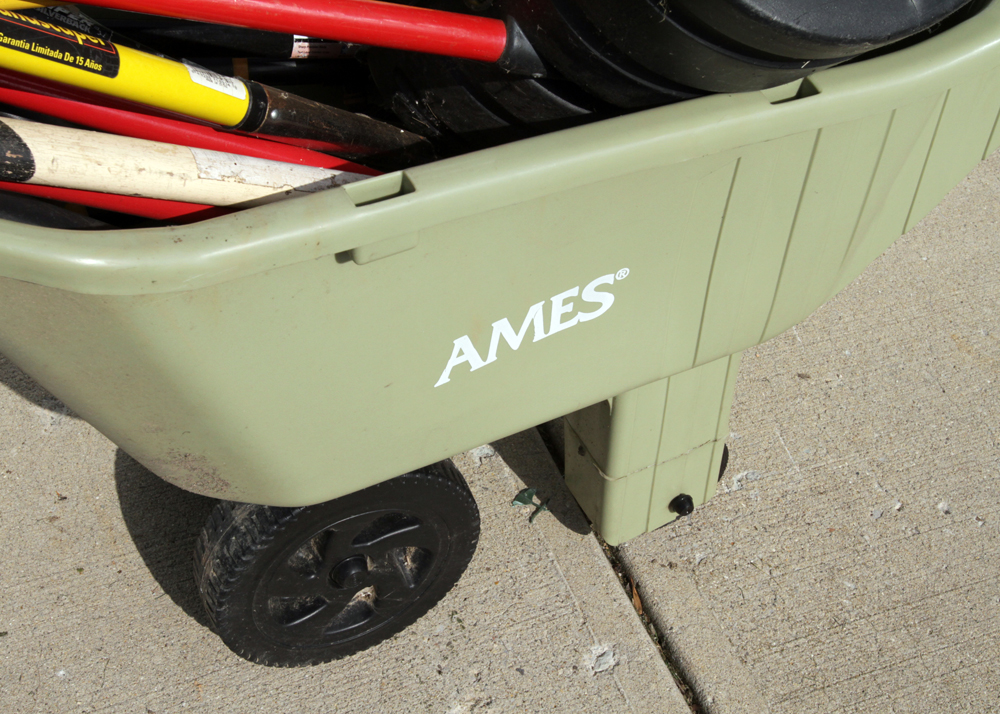Ames Wheelbarrow and Assorted Yard Tools