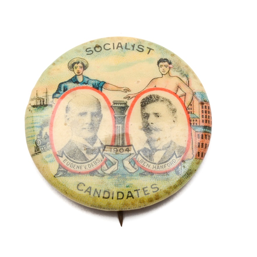 Antique Socialist Campaign Button