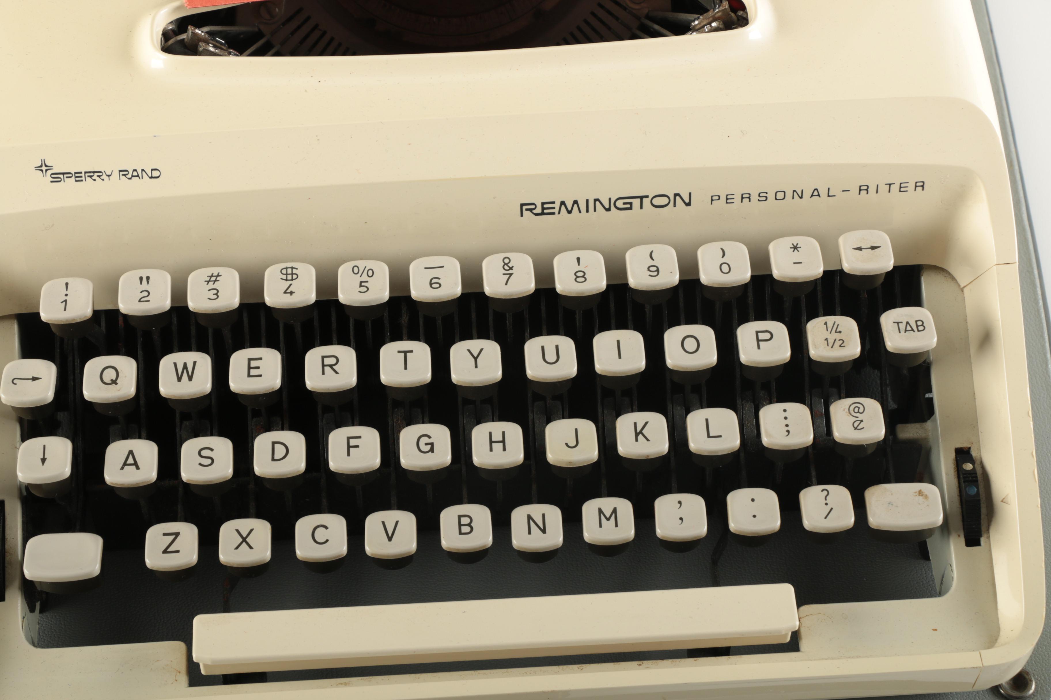 Vintage Remington Typewriter And Case