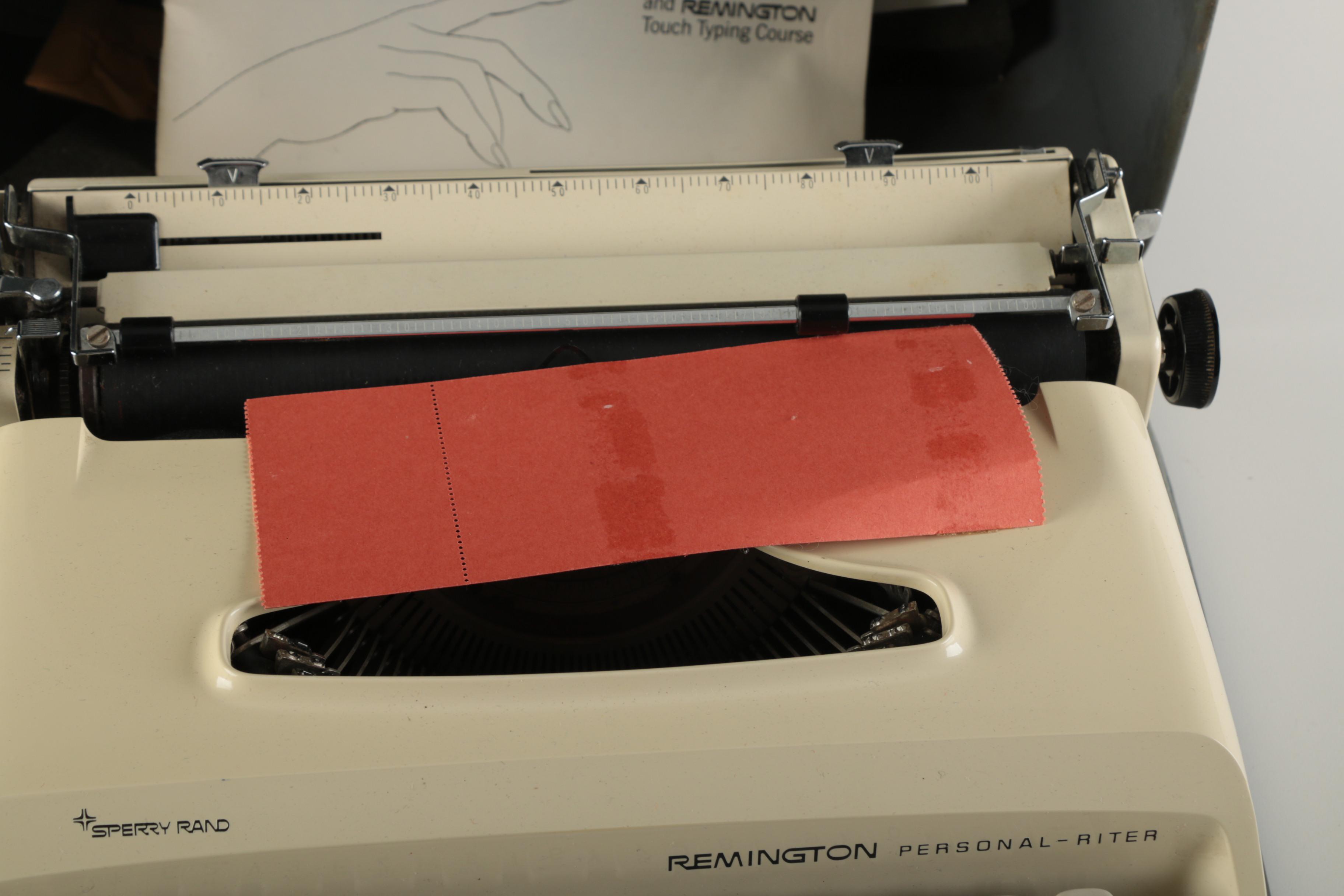 Vintage Remington Typewriter And Case