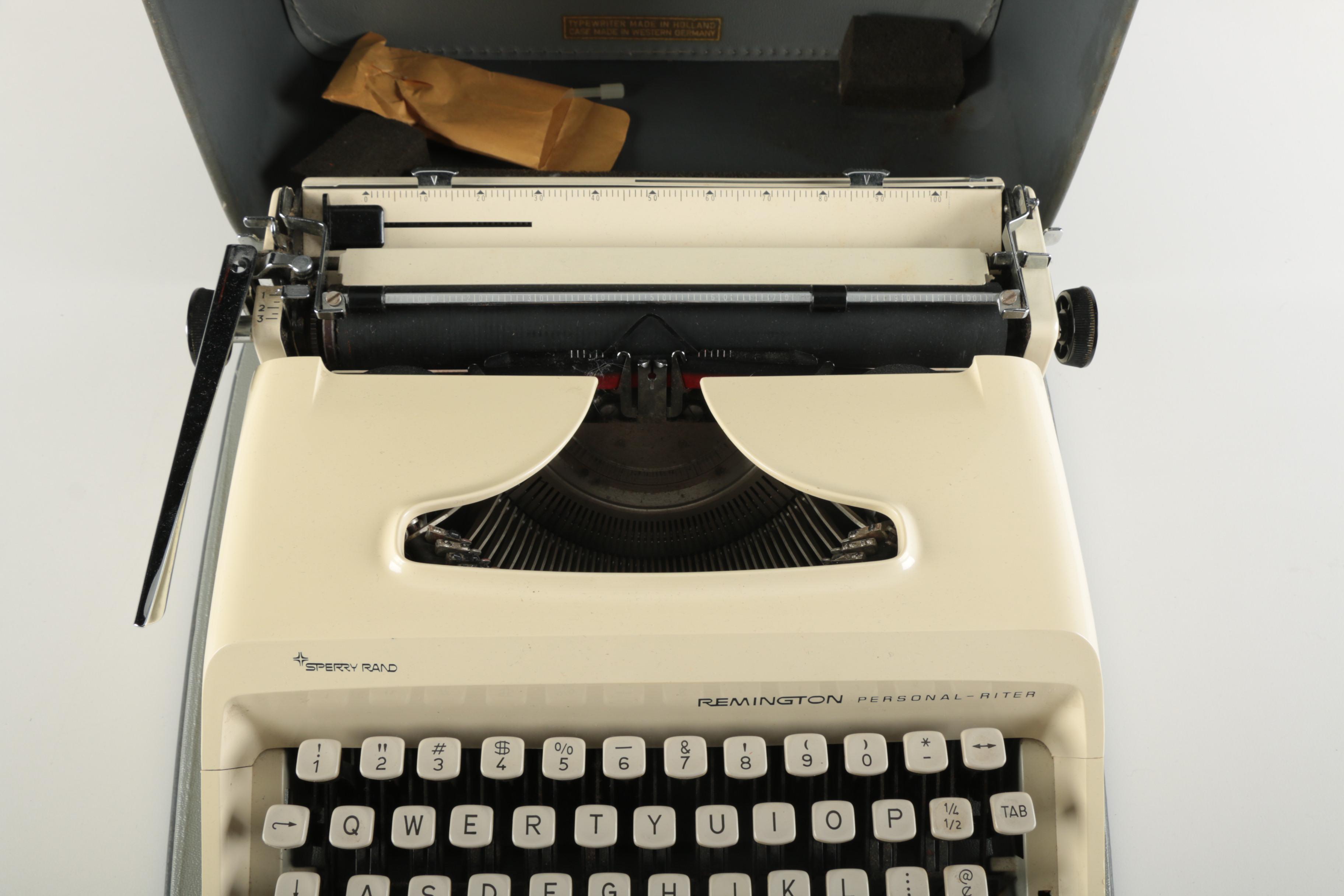 Vintage Remington Typewriter And Case