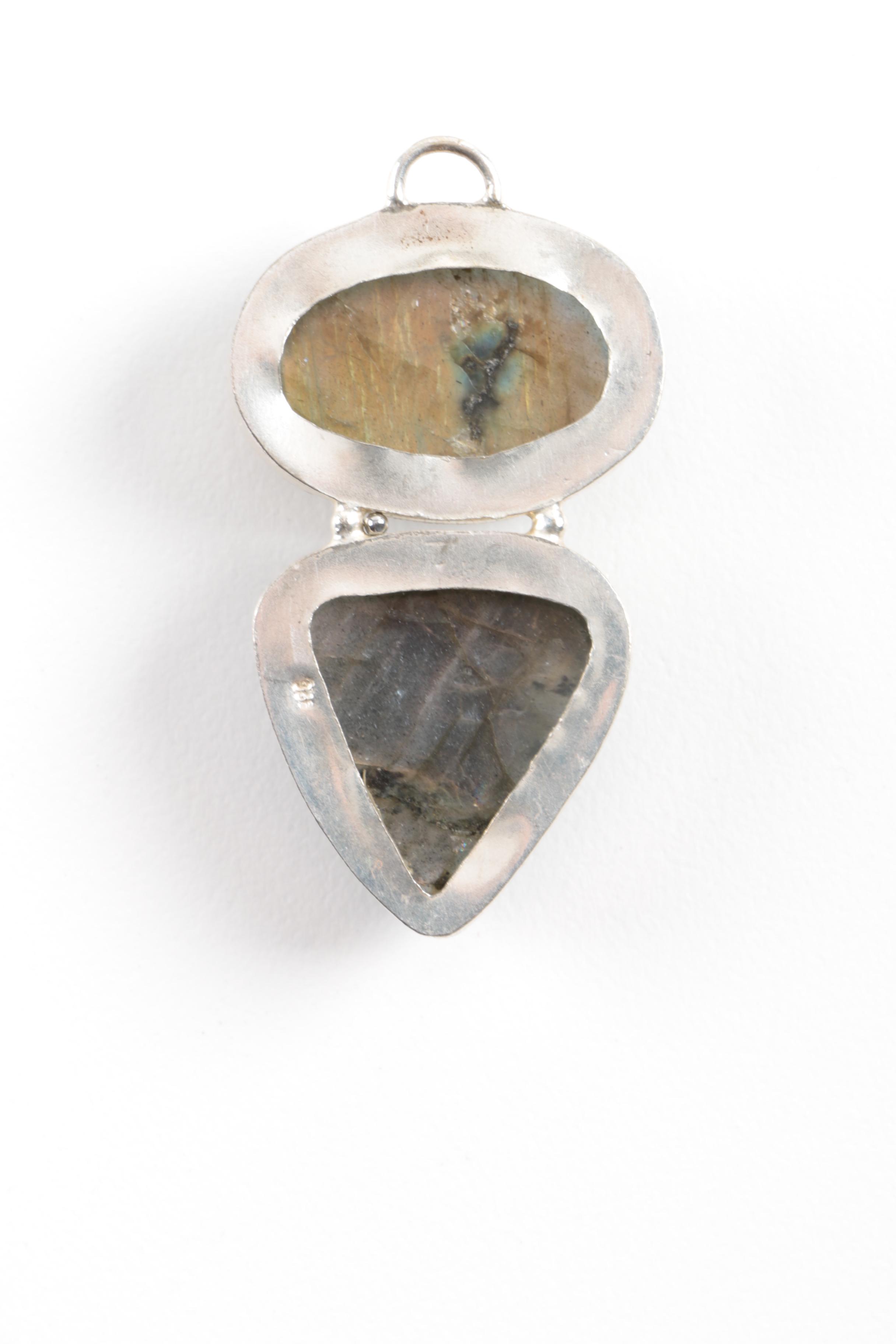 Sterling Silver Gemstone Bracelet Including Pendants