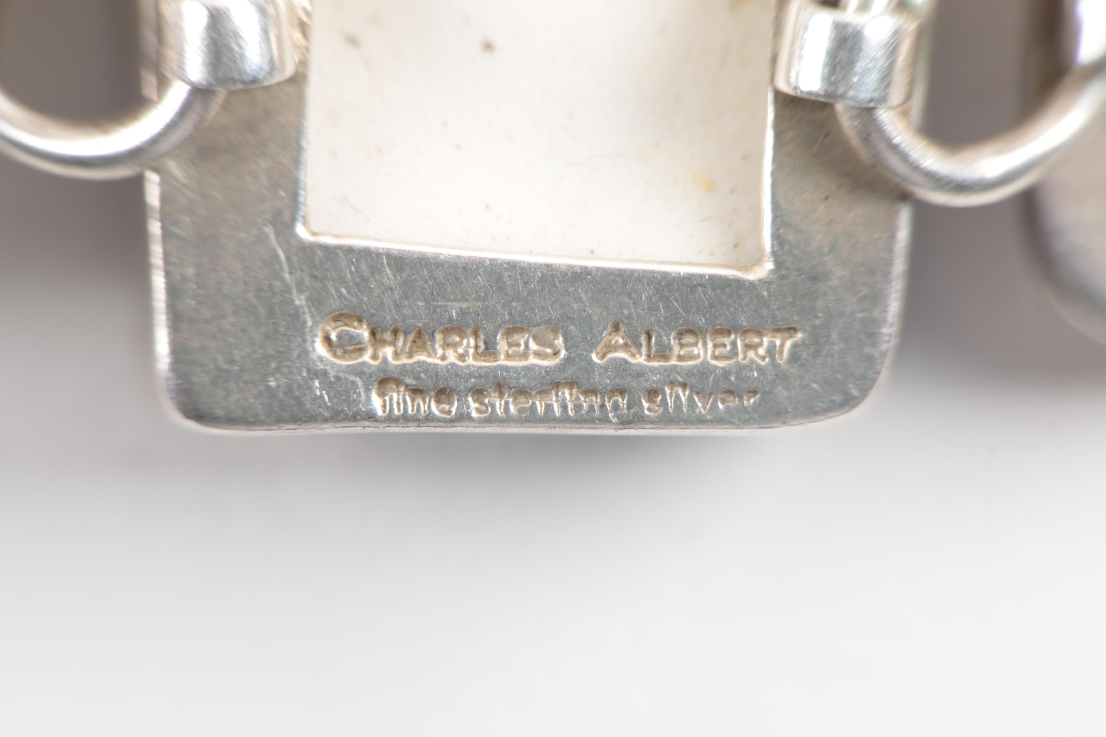 Sterling Silver Gemstone Bracelet Including Pendants