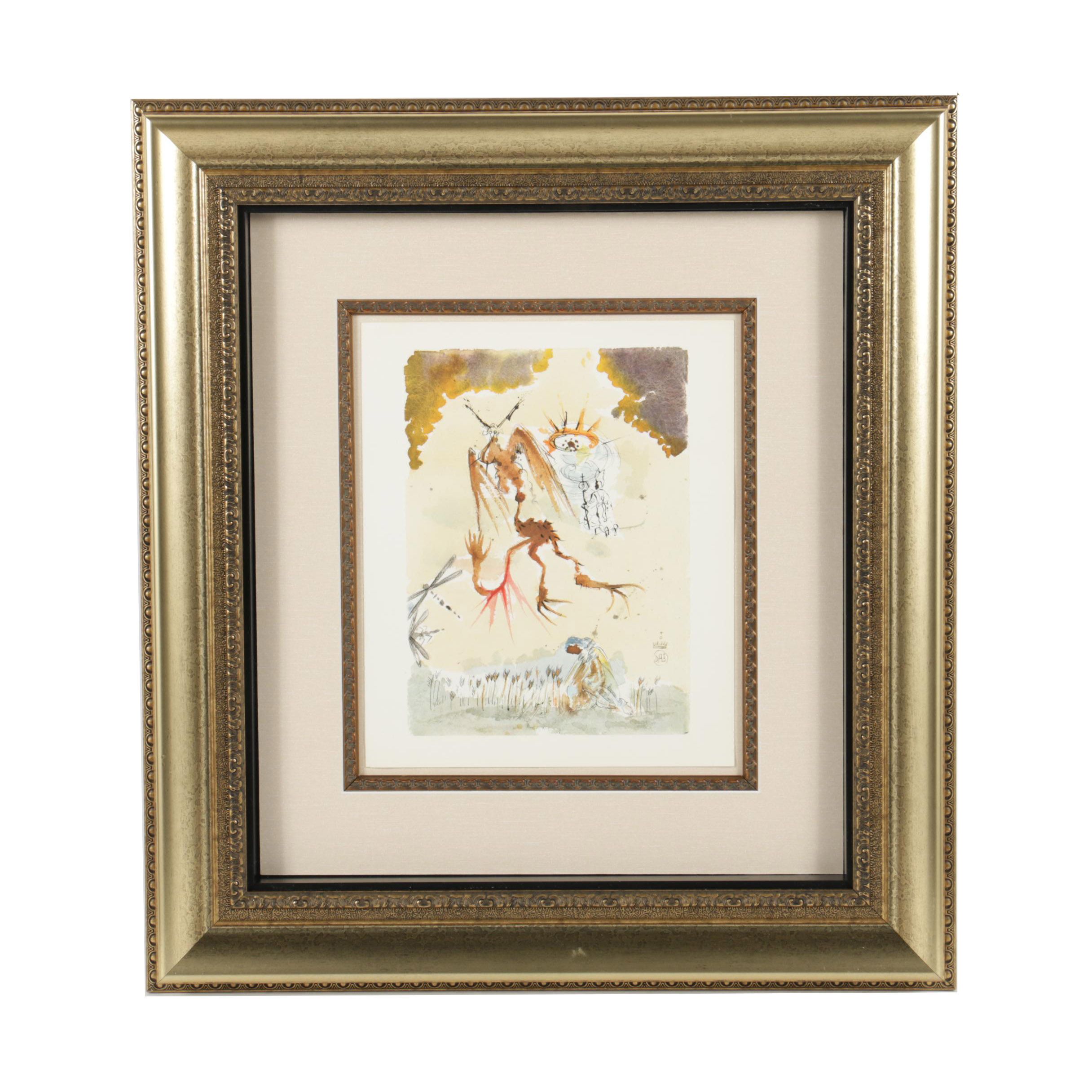 Reproduction Print After Salvador Dali "Forgive Us Our Trespasses"