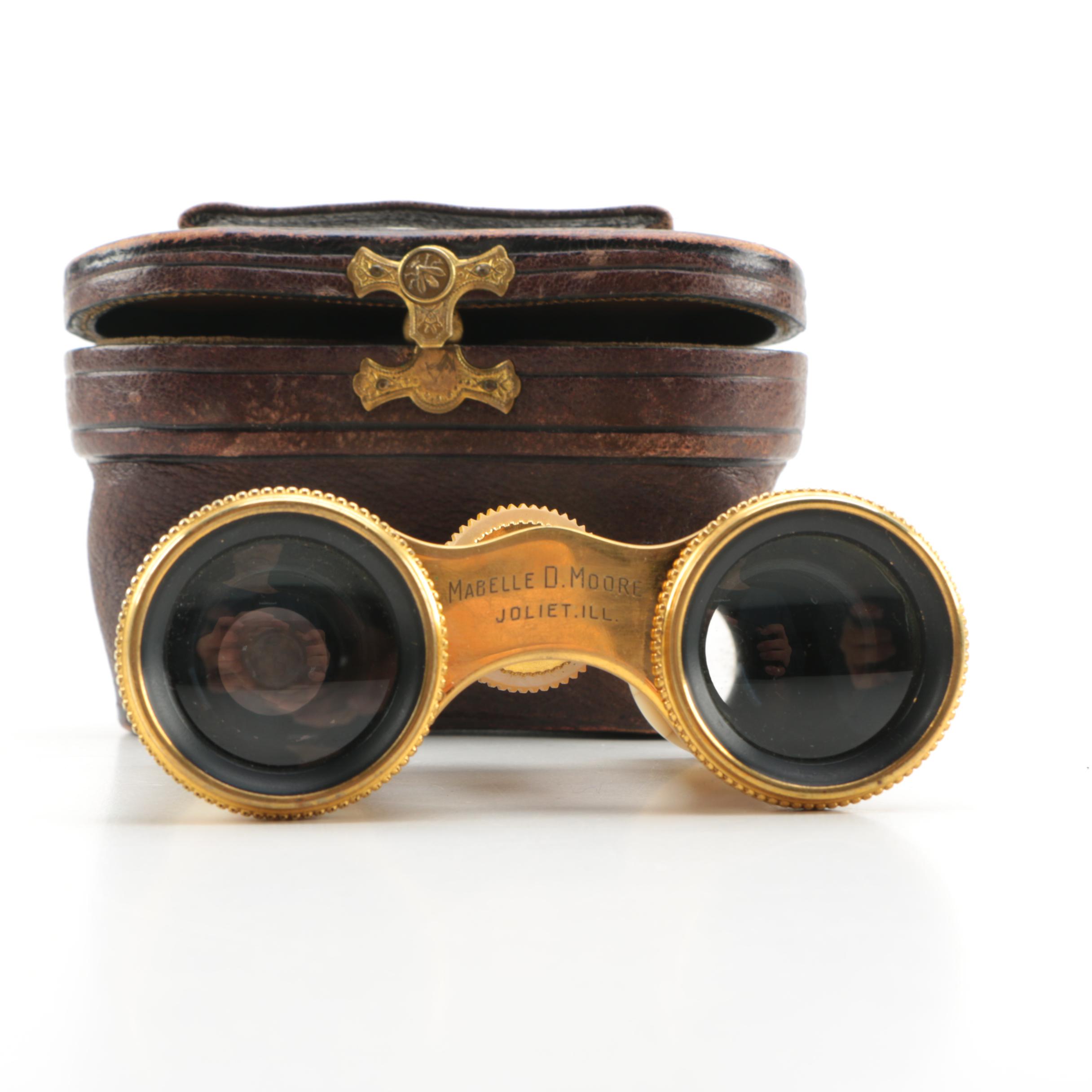 Vintage Lemaire Fabt Mother of Pearl Opera Glasses