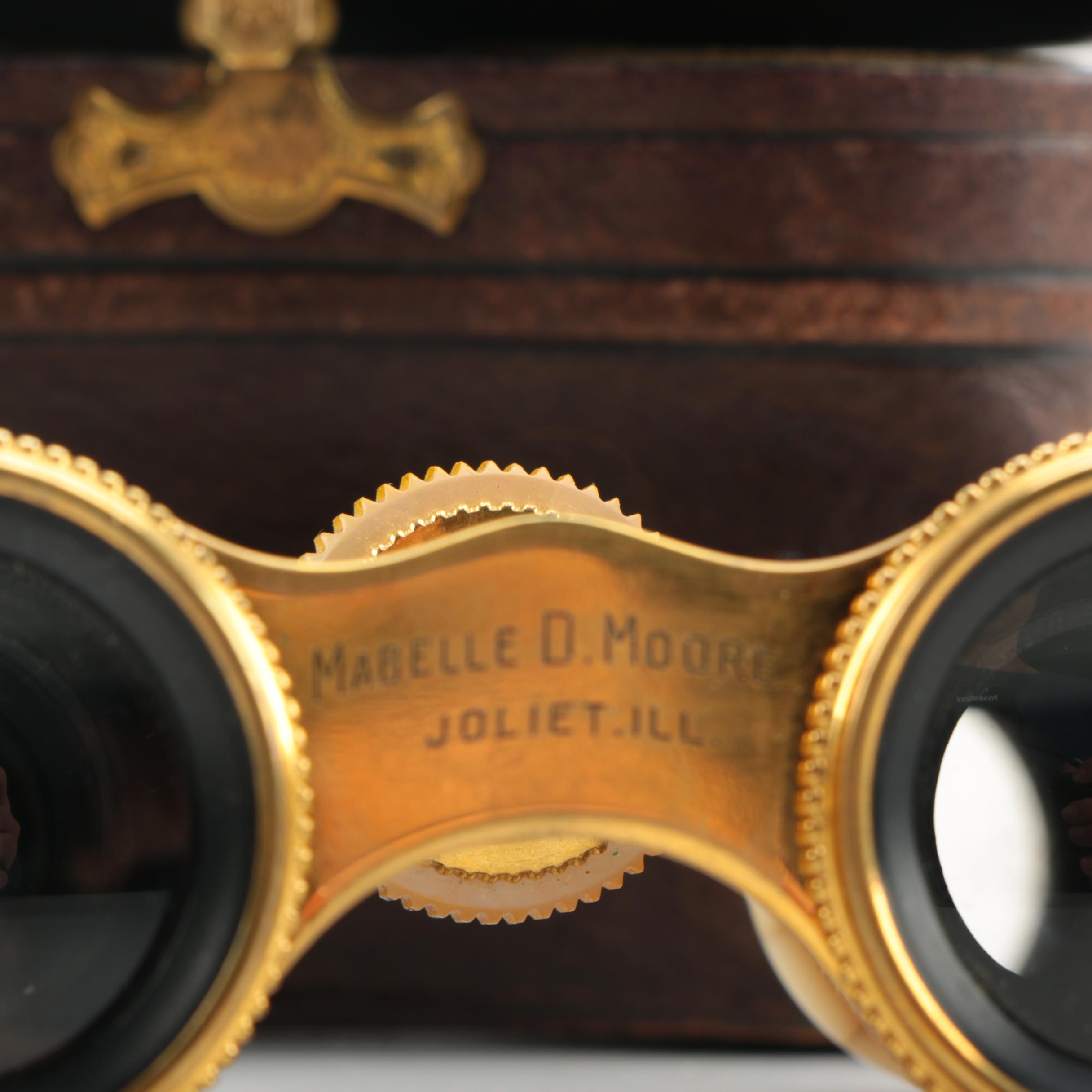 Vintage Lemaire Fabt Mother of Pearl Opera Glasses