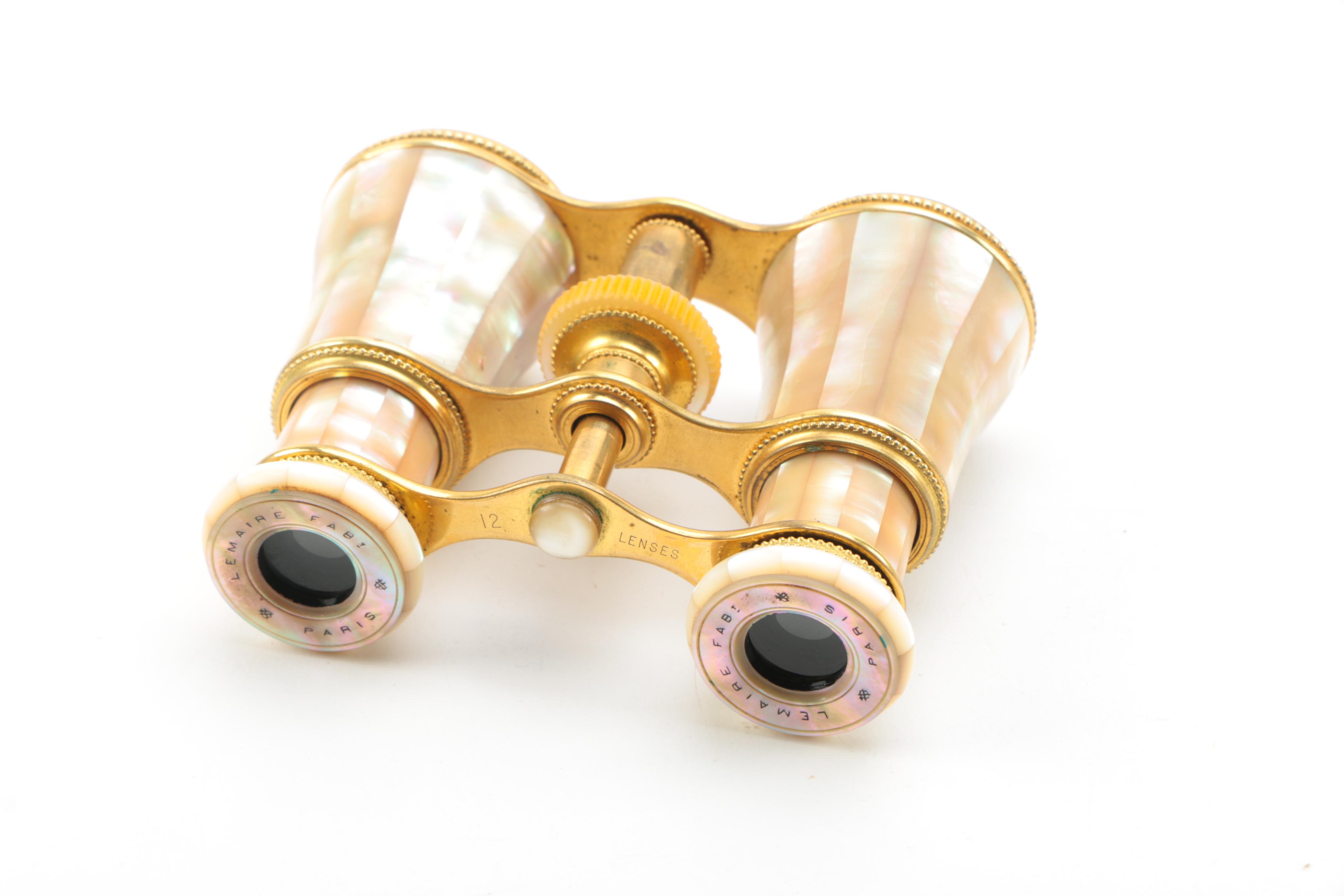 Vintage Lemaire Fabt Mother of Pearl Opera Glasses