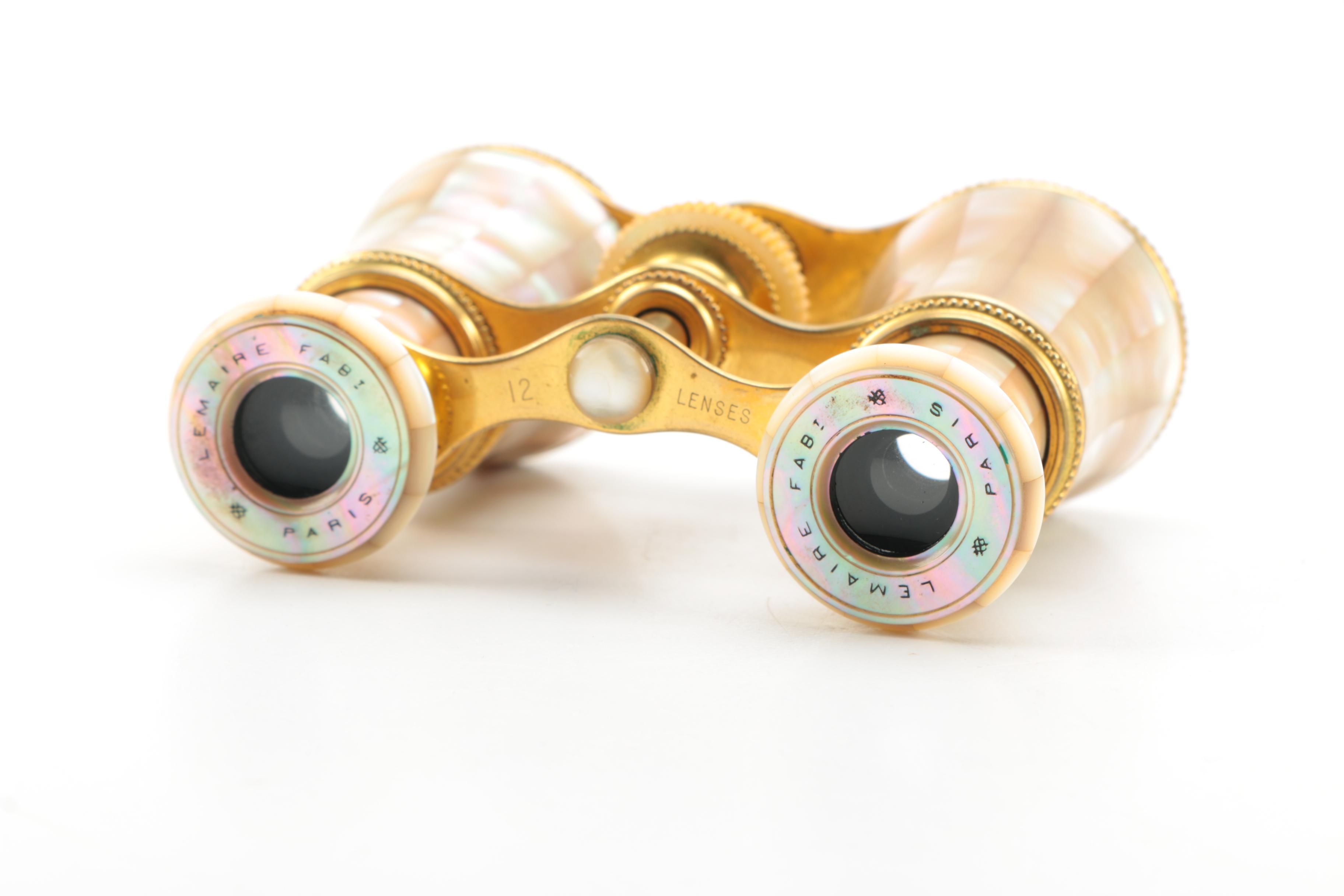 Vintage Lemaire Fabt Mother of Pearl Opera Glasses