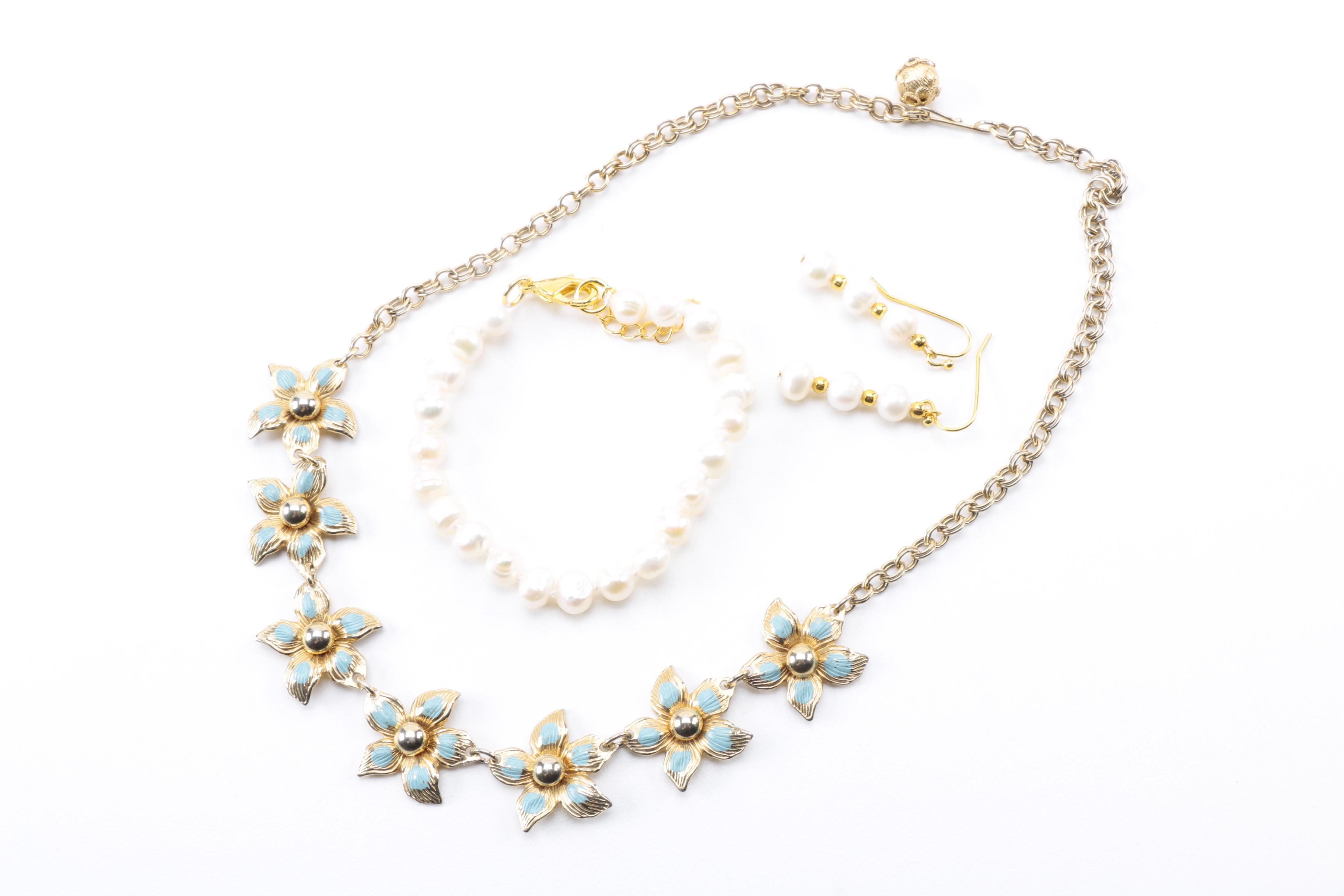 Assortment of Jewelry Including Lilly Pulitzer and Trifari