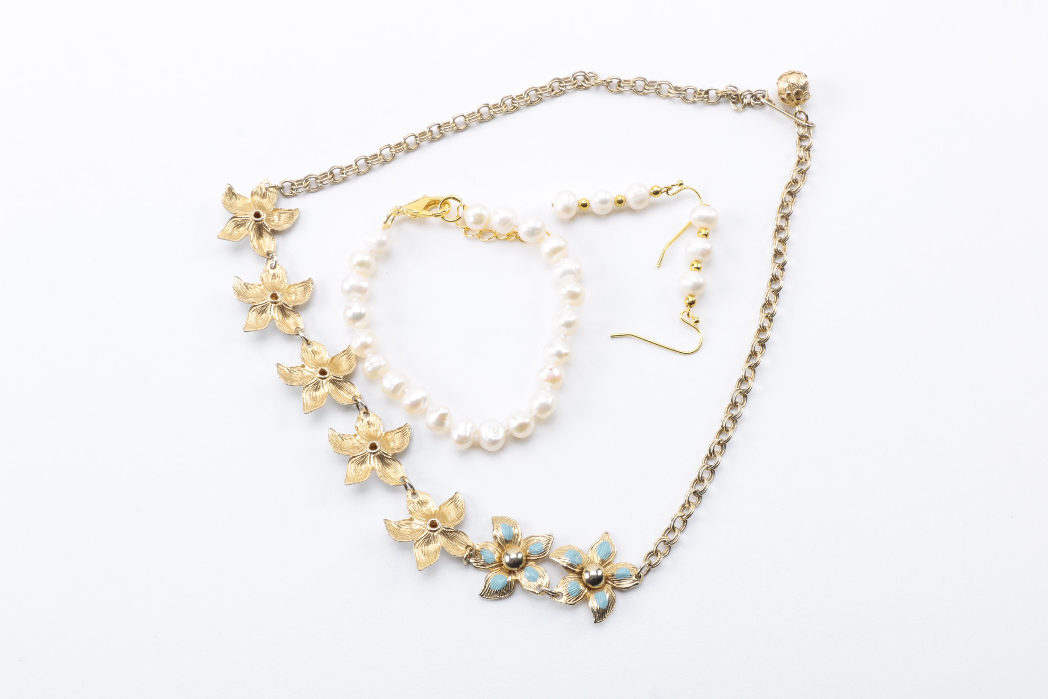 Assortment of Jewelry Including Lilly Pulitzer and Trifari