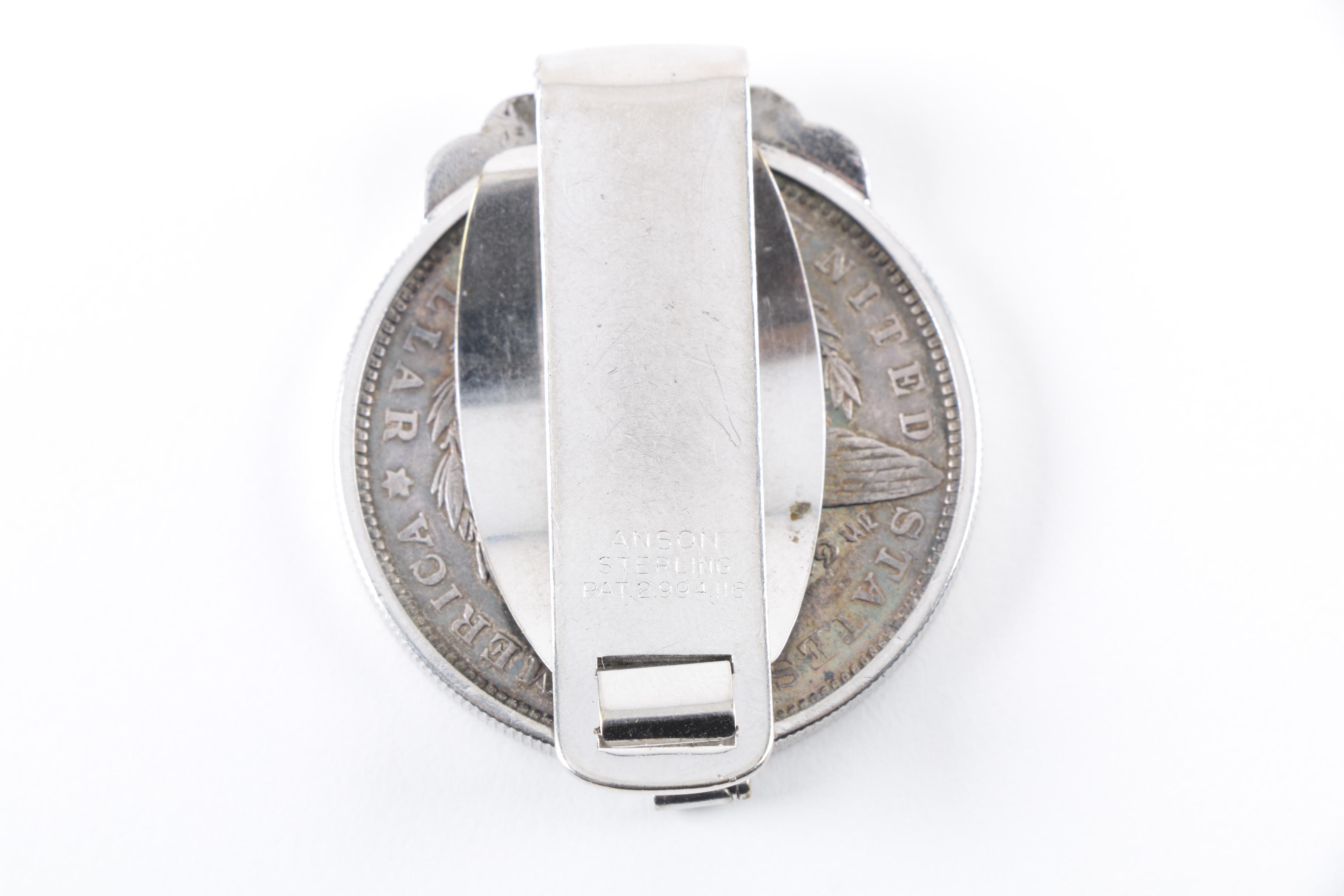 1890 Morgan Silver Dollar Money Clip