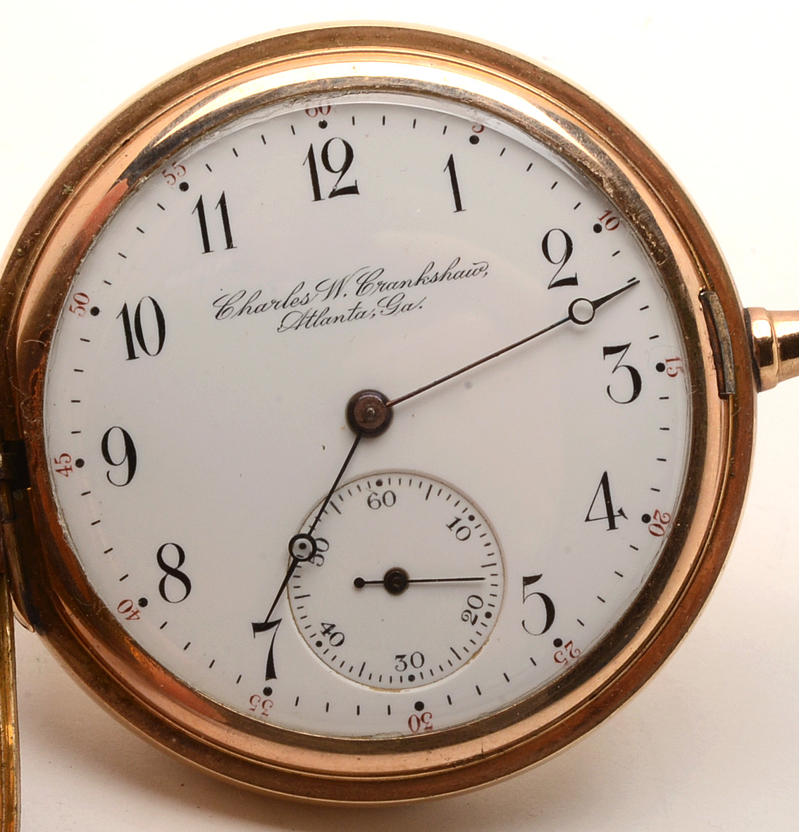 Charles W. Crankshaw Gold Filled Pocket Watch