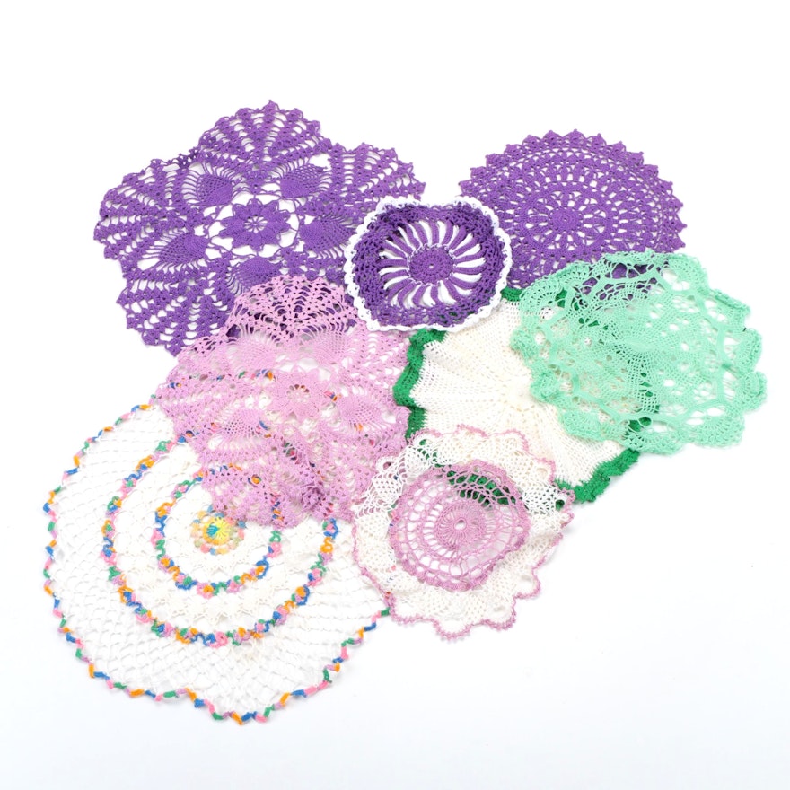 Crocheted Doilies and Potholders