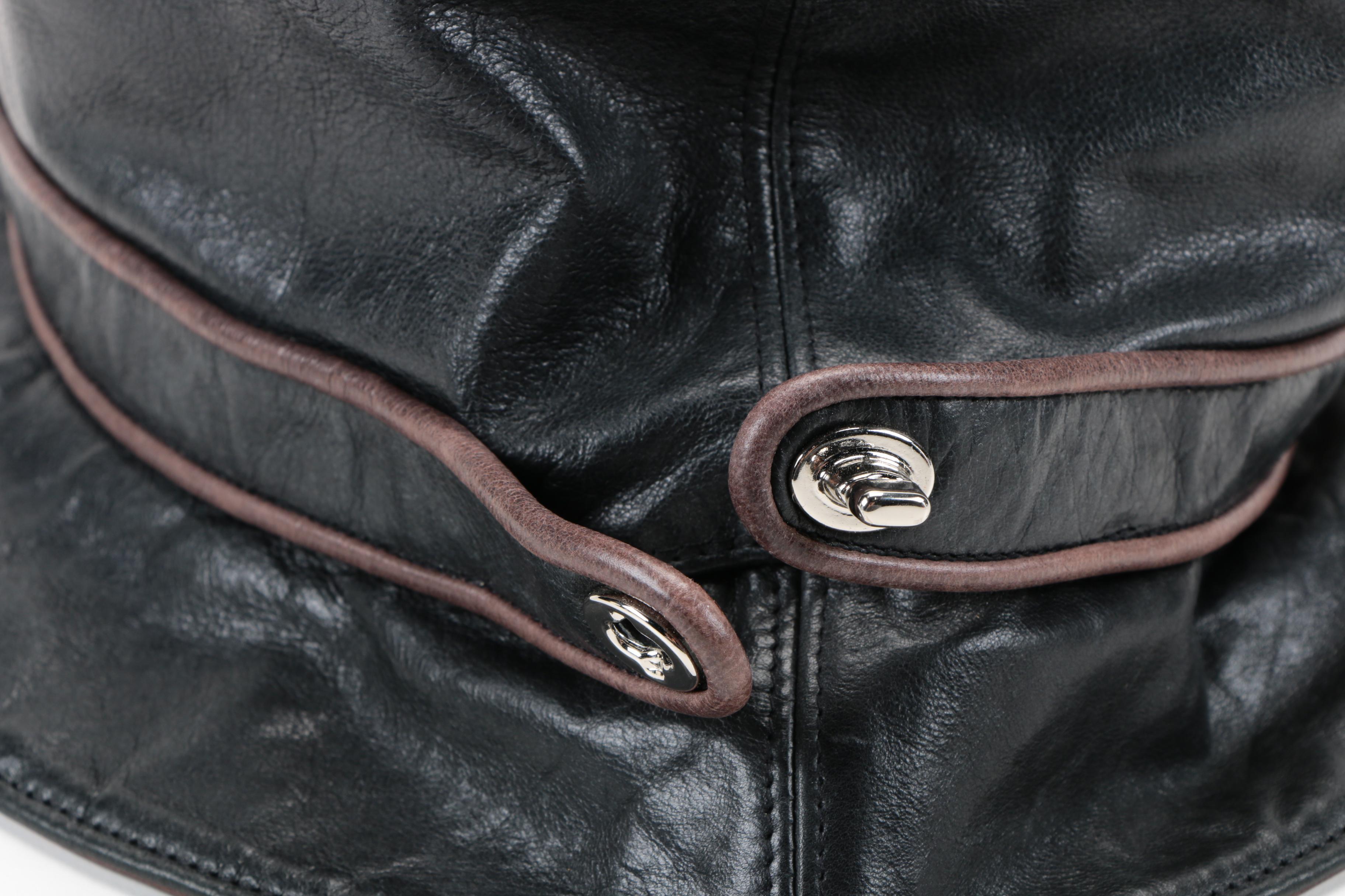 Coach Leather Bucket Hat