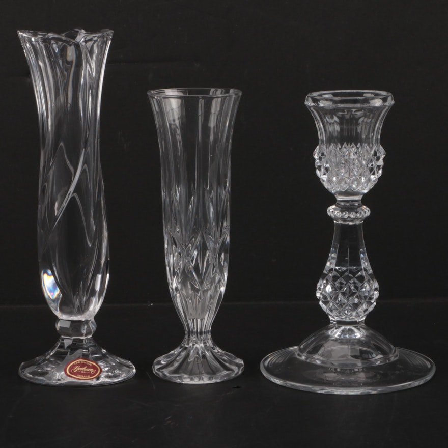 Glass and Crystal Vases including Gorham