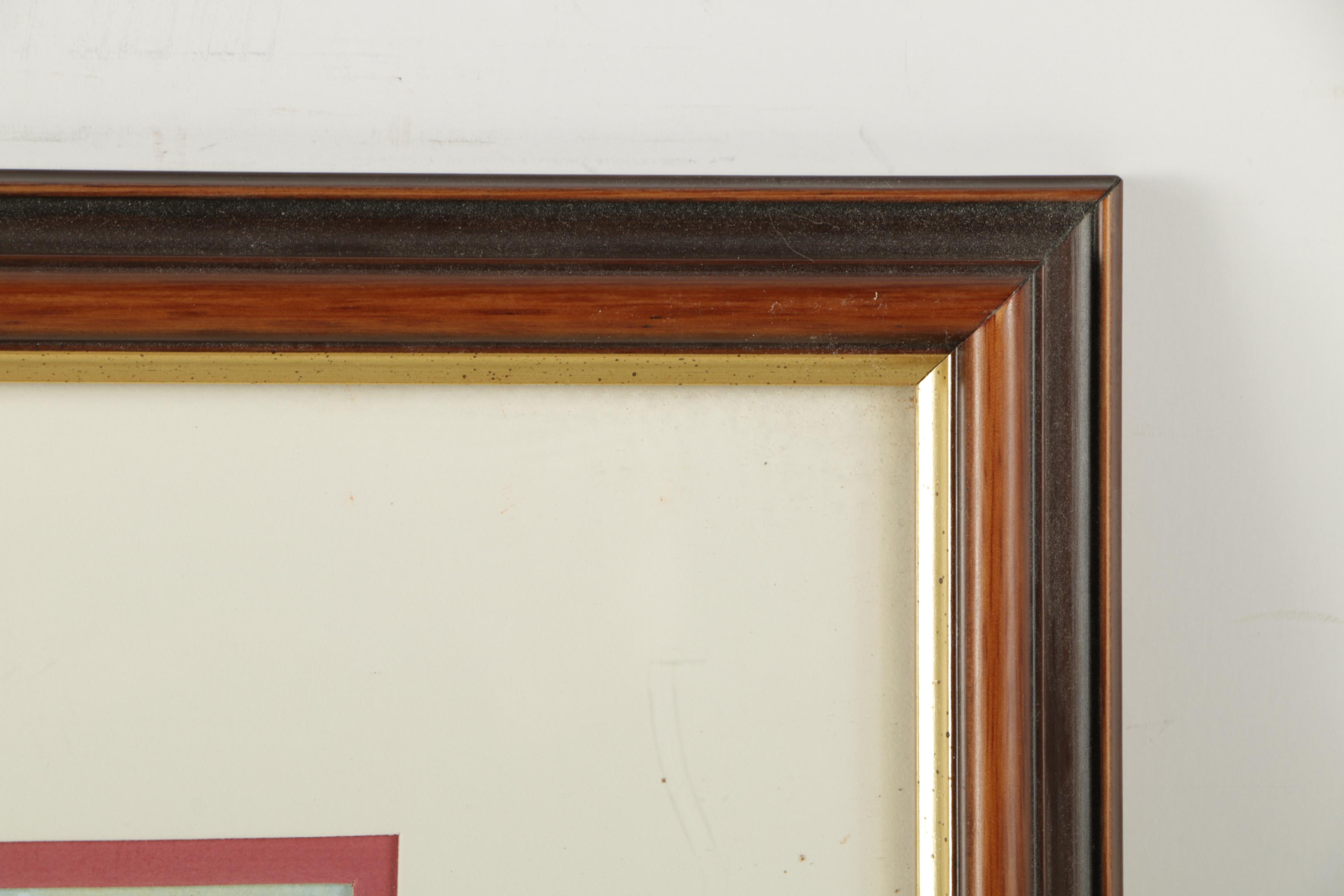 Two Antoinette Vardamis Watercolors "Down the Slopes" and "September Harvest"