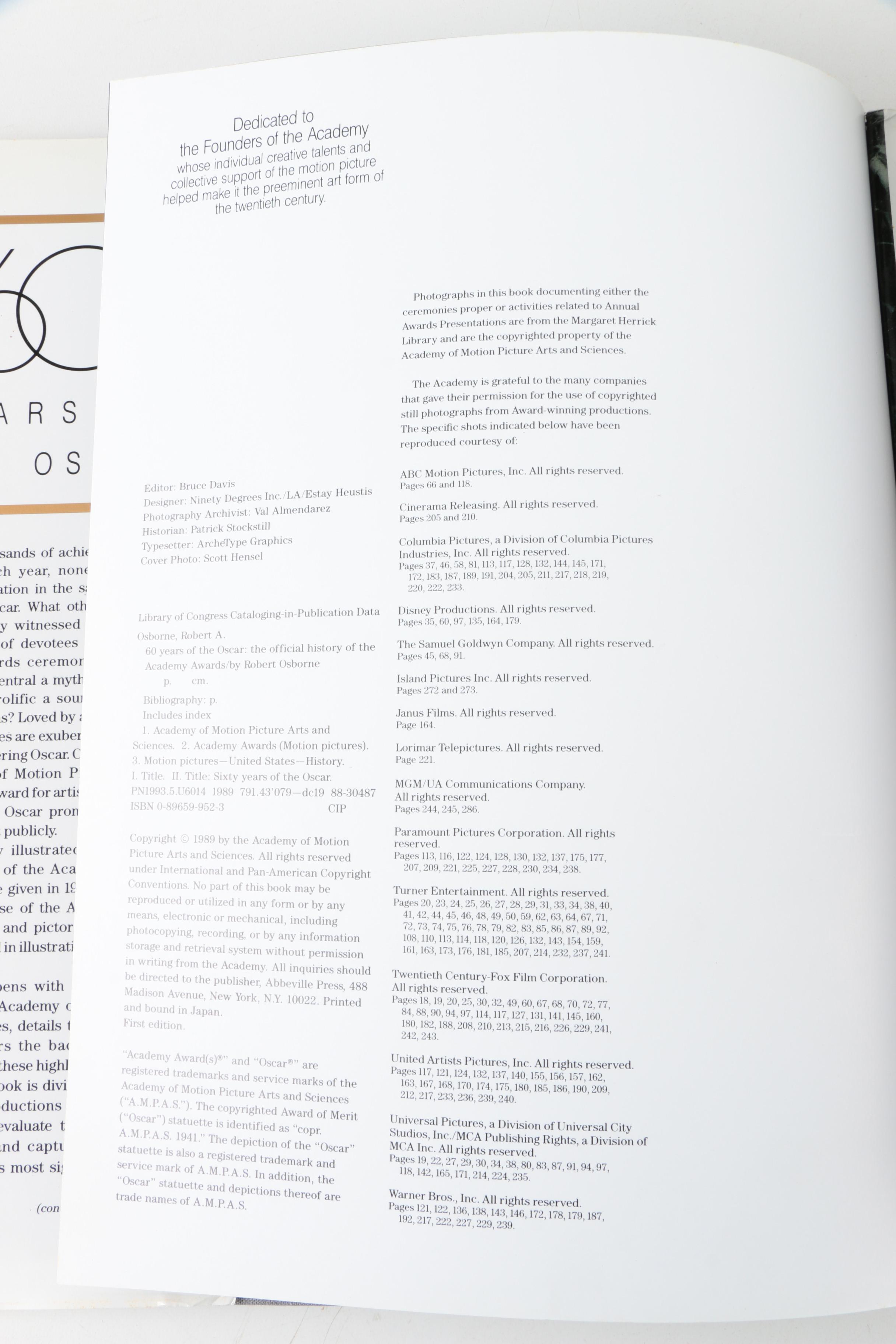 The Academy Awards Books