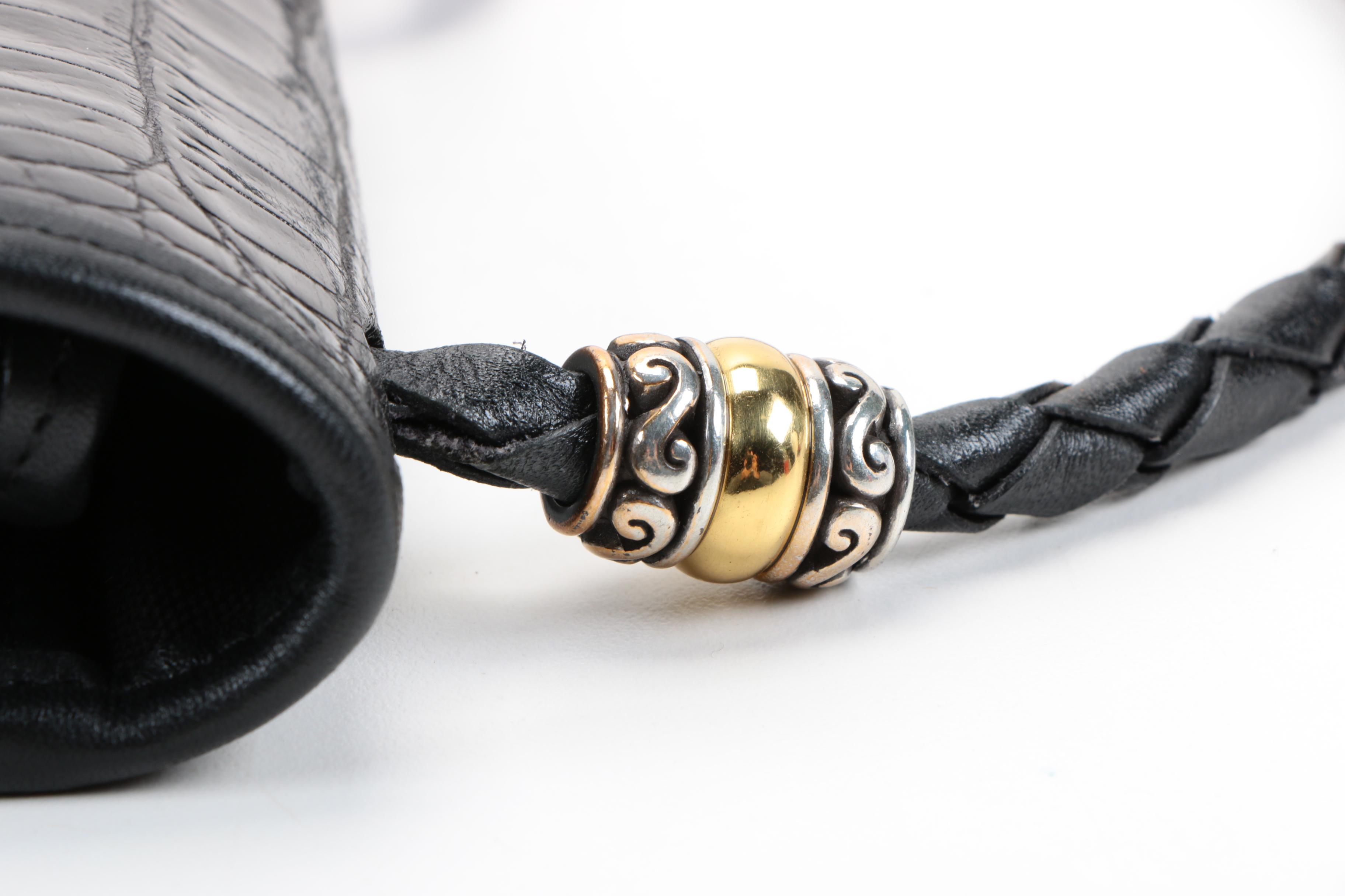 Brighton Black Leather Shoulder Bag