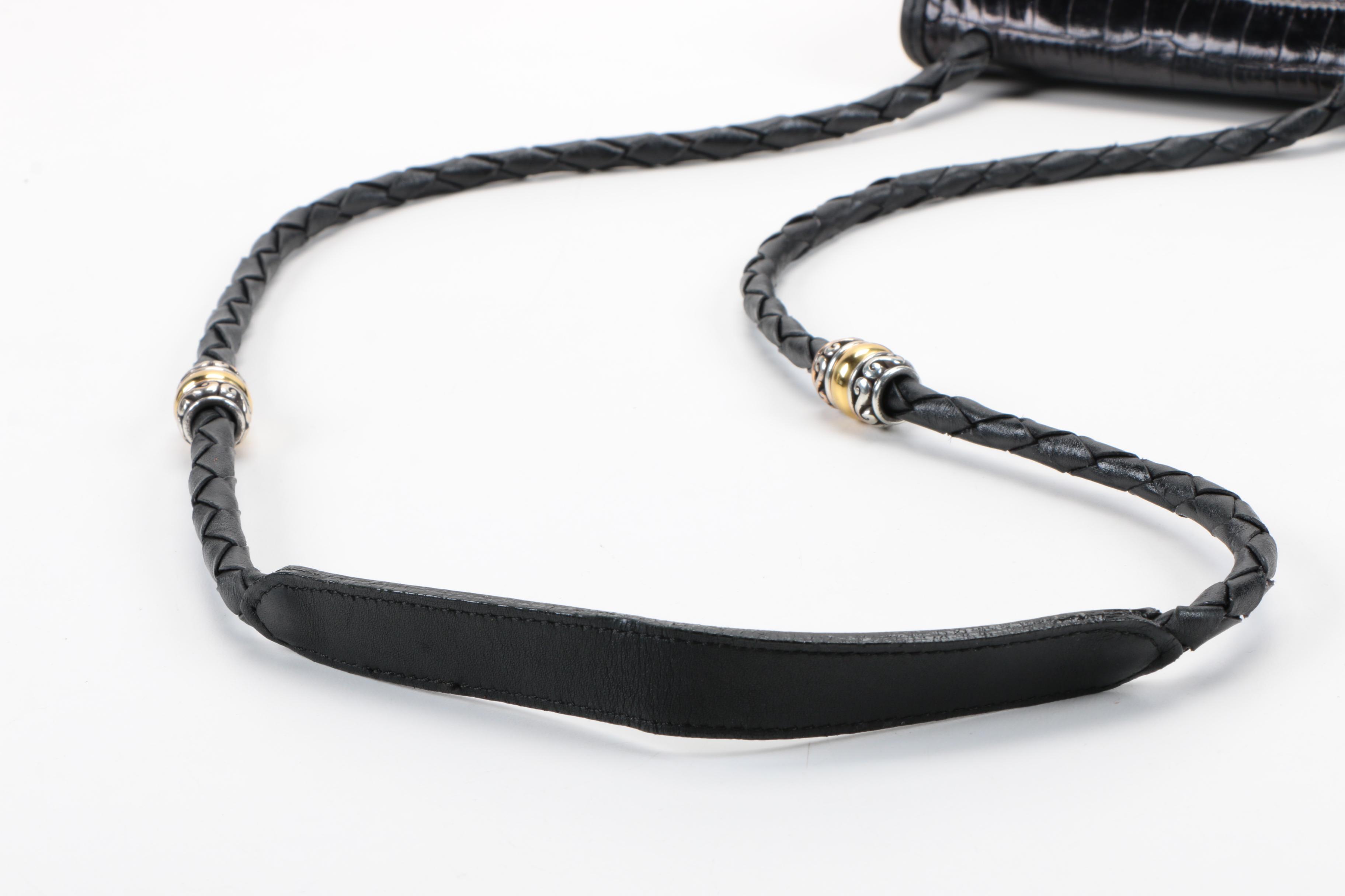 Brighton Black Leather Shoulder Bag