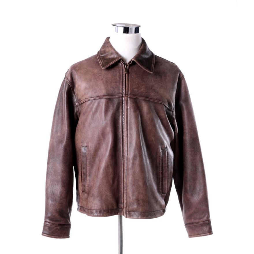 Men's The Original Authentic Classic James Dean Limited Edition Leather Jacket