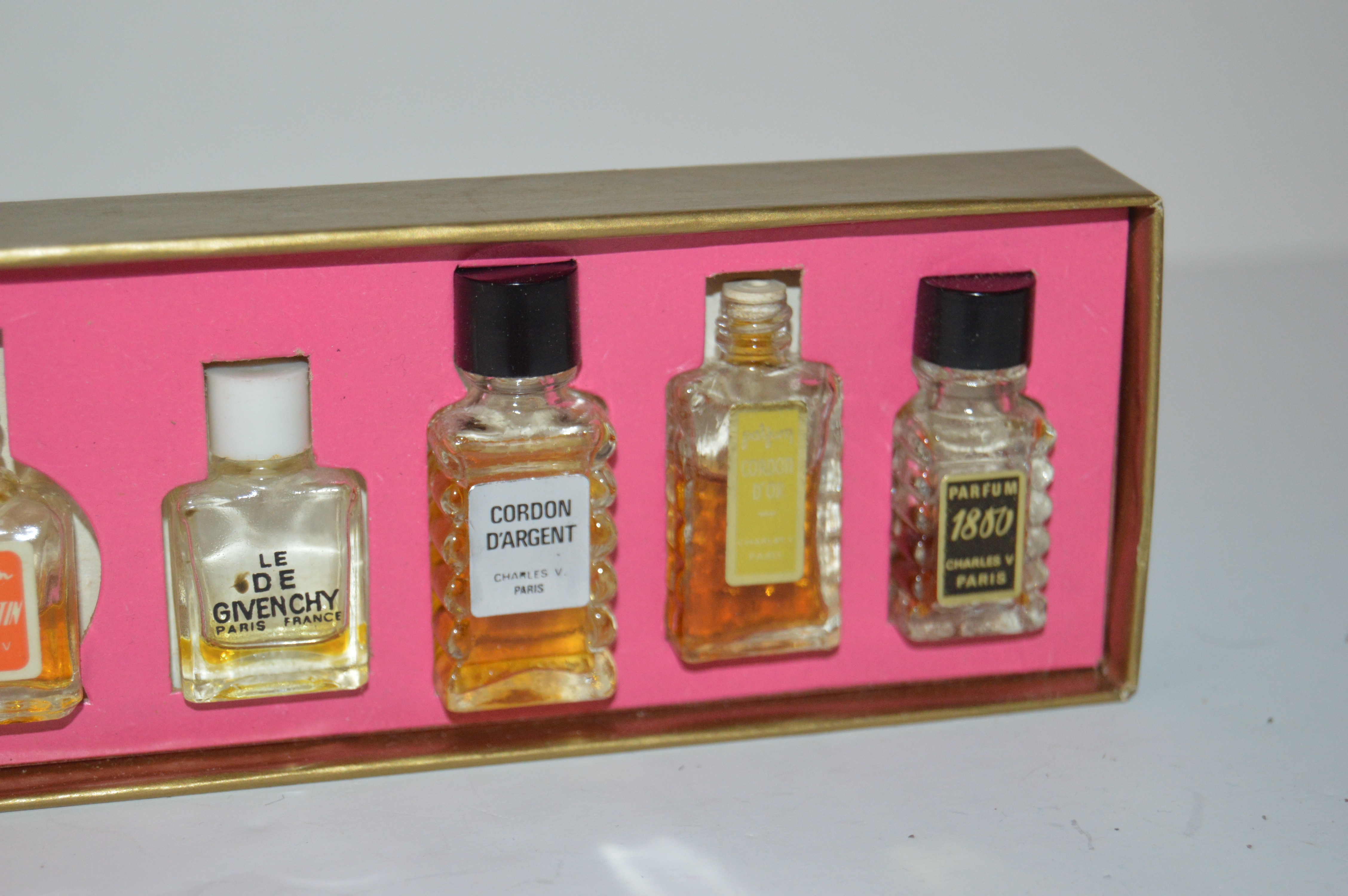 Vintage Mini "Les Grands Parfums De France" Perfume Sampler Set