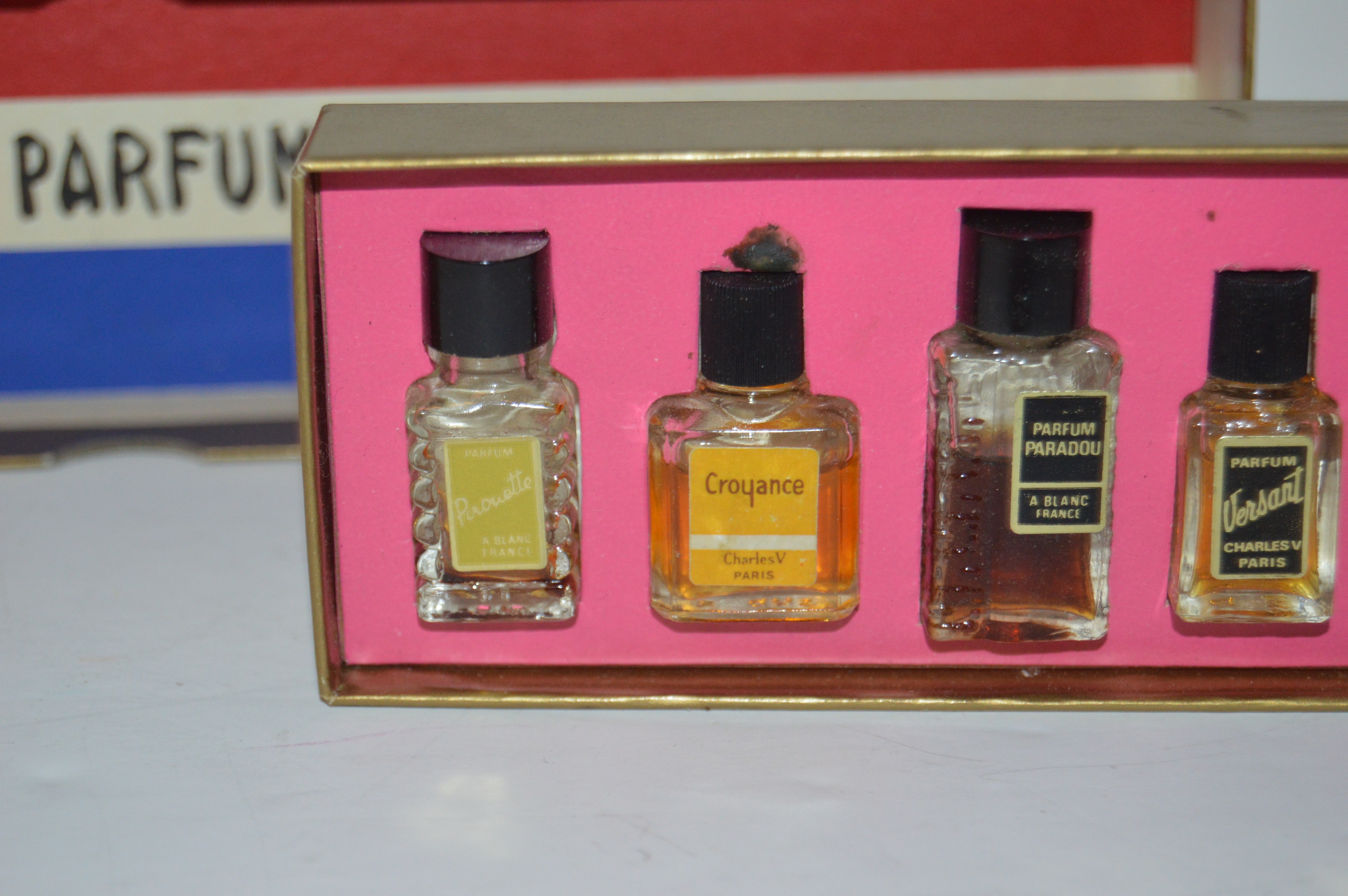 Vintage Mini "Les Grands Parfums De France" Perfume Sampler Set