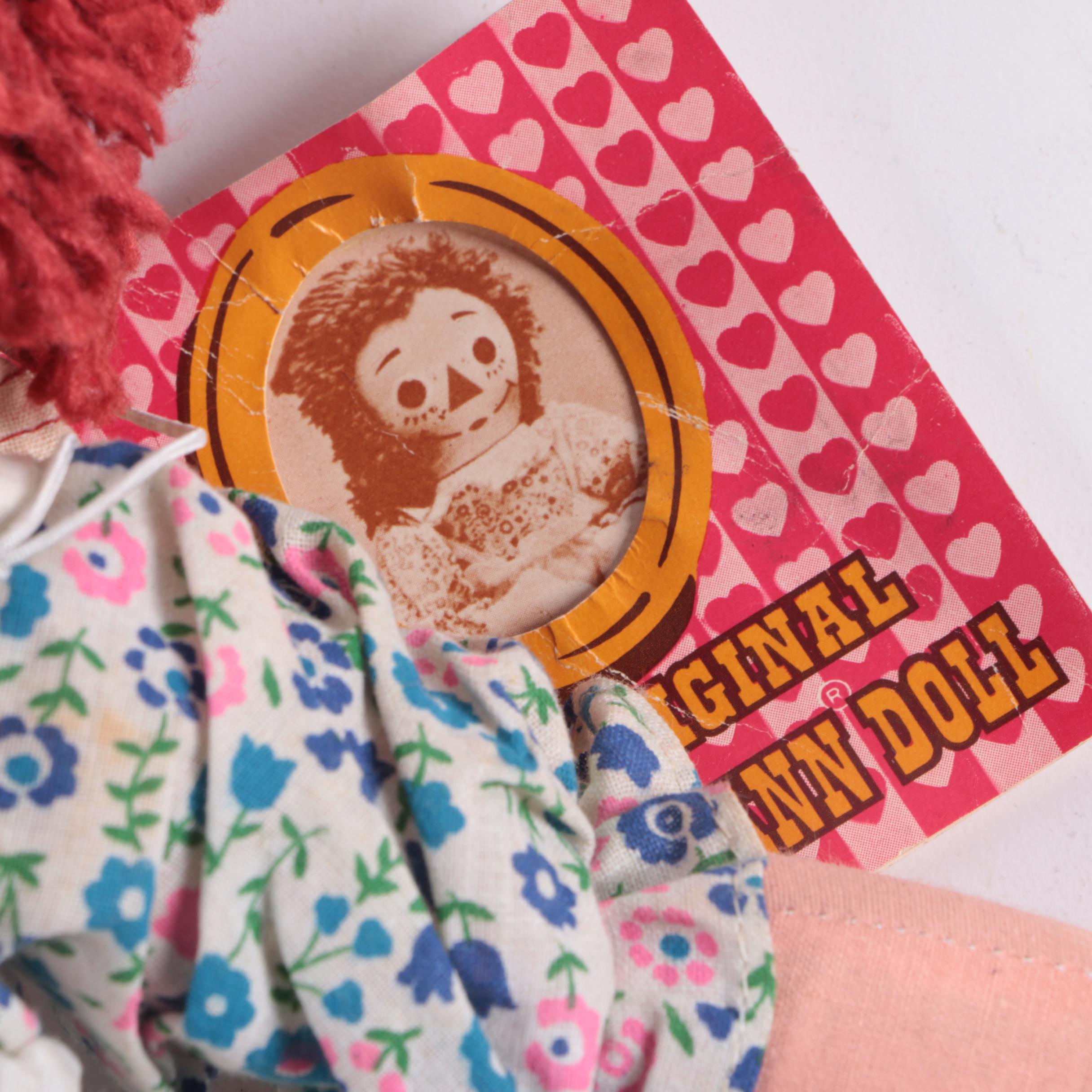 Original Raggedy Ann Doll and Pillow