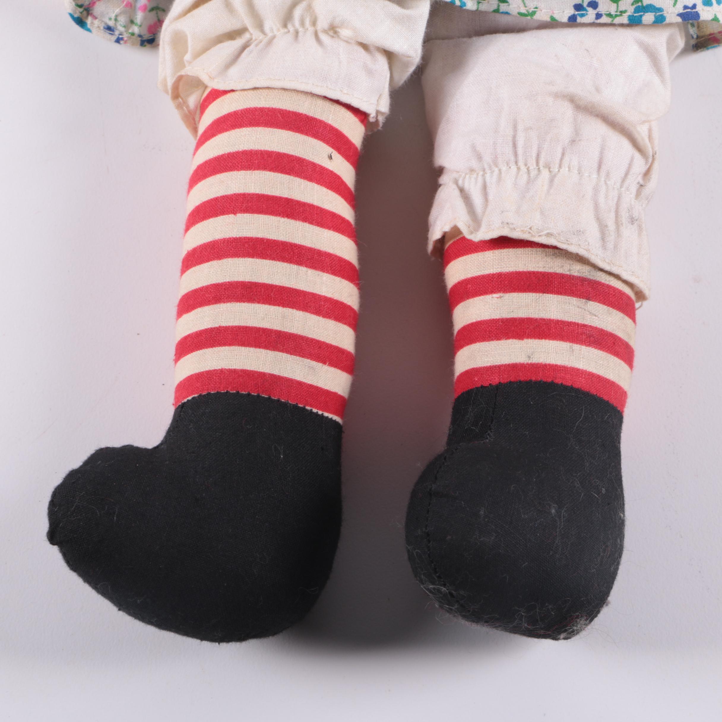 Original Raggedy Ann Doll and Pillow