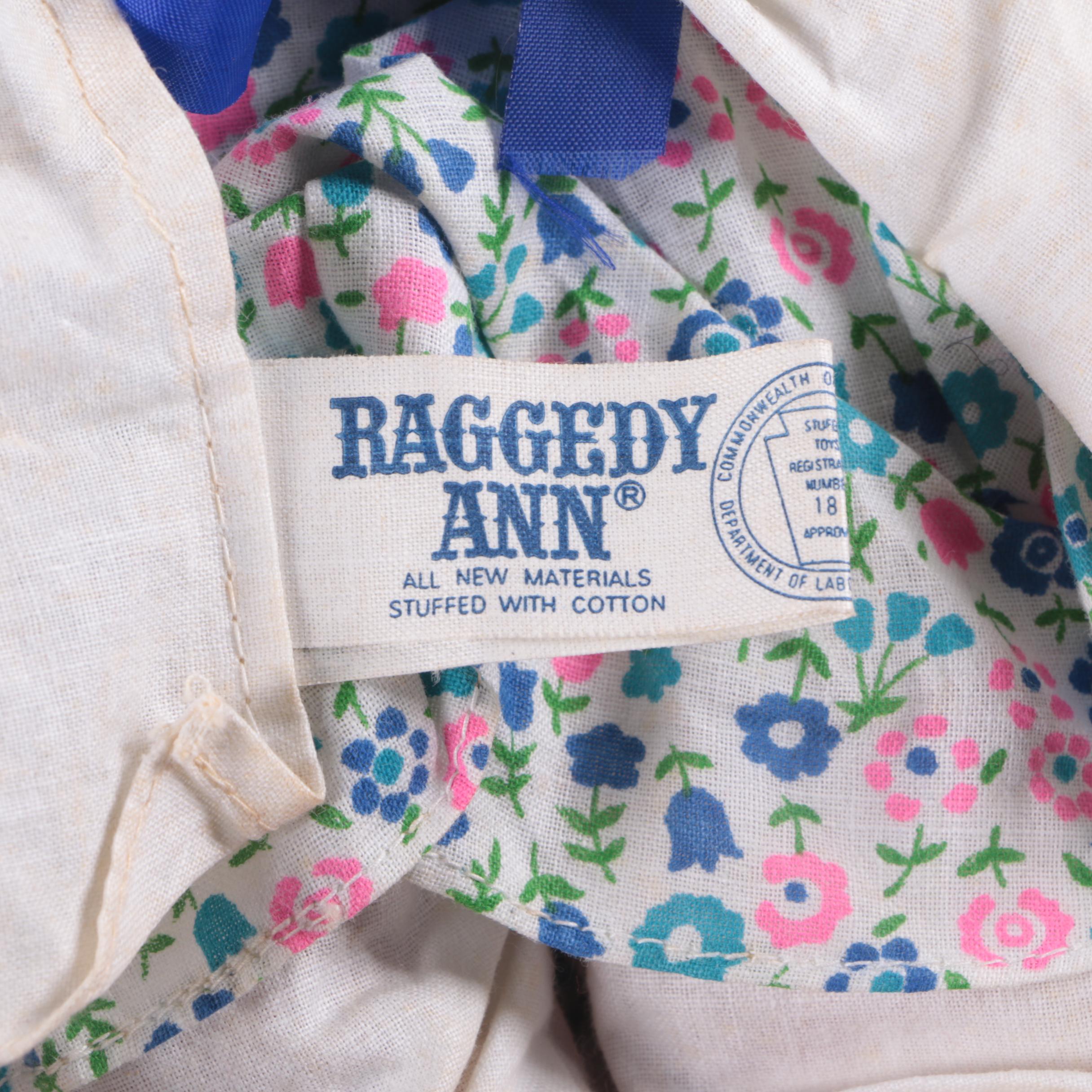 Original Raggedy Ann Doll and Pillow