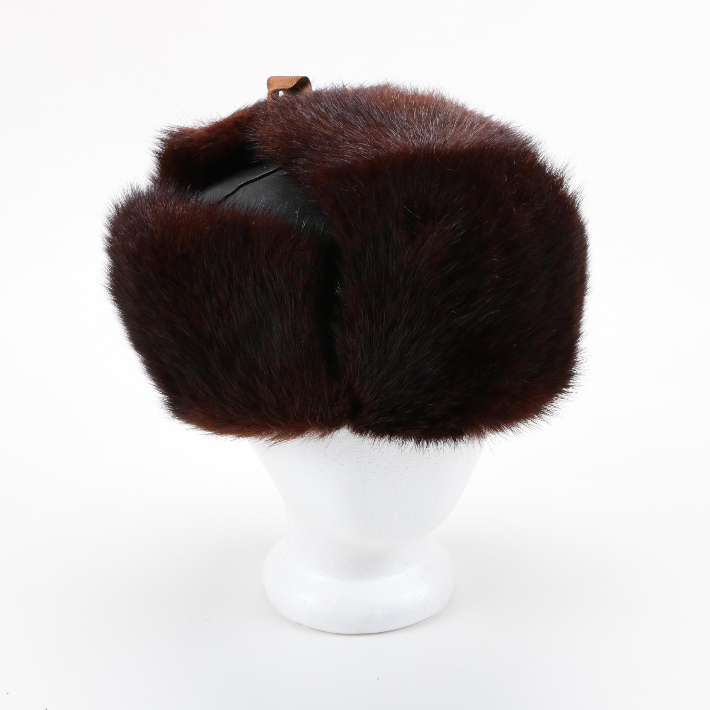 Dyed Beaver Fur Hat