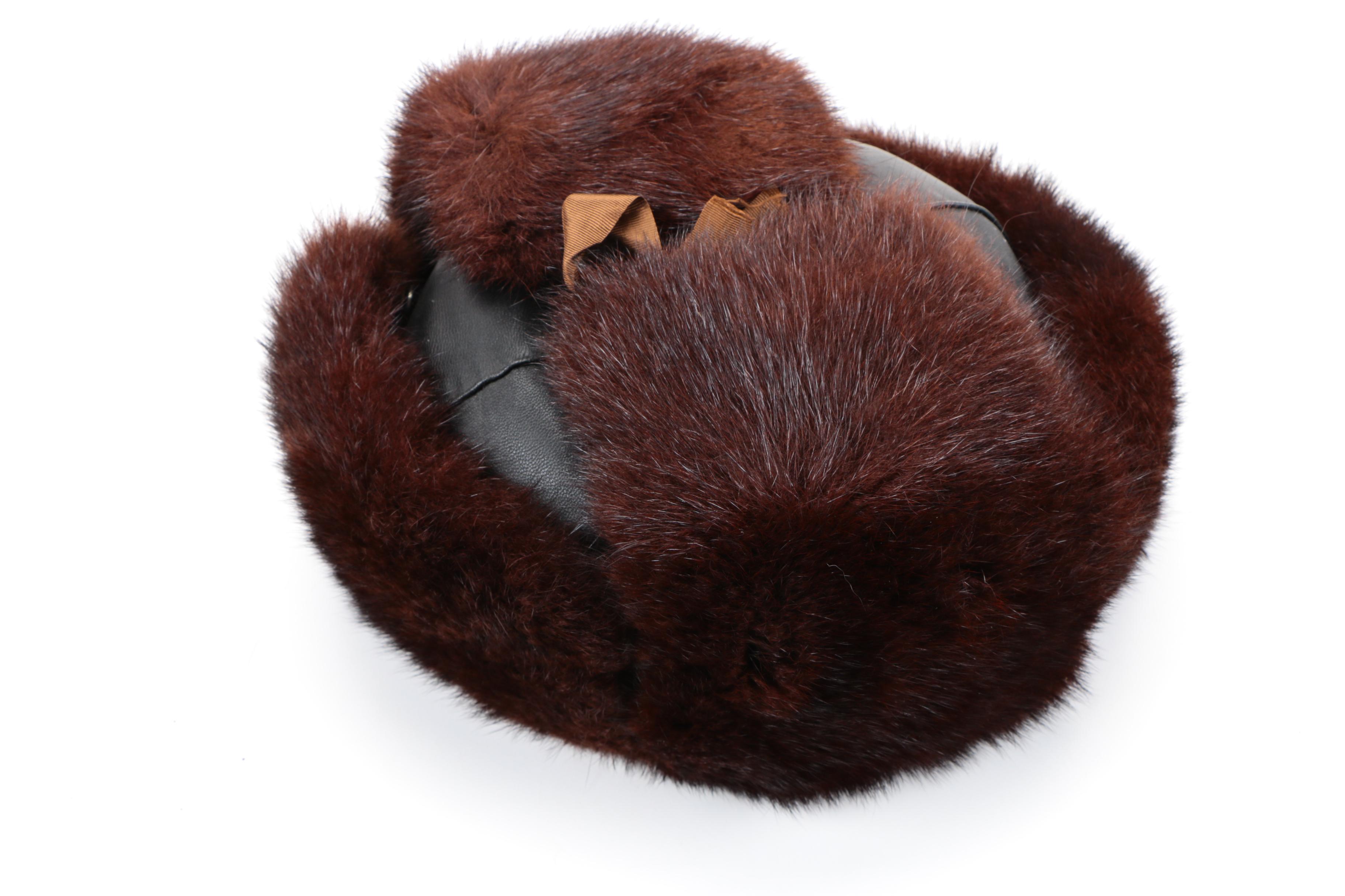 Dyed Beaver Fur Hat
