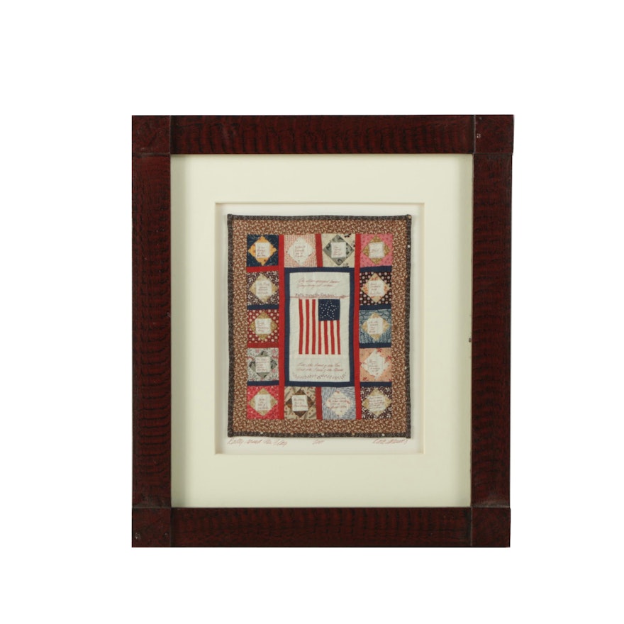 Kate Adams Miniature Quilt "Rally Round the Flag"