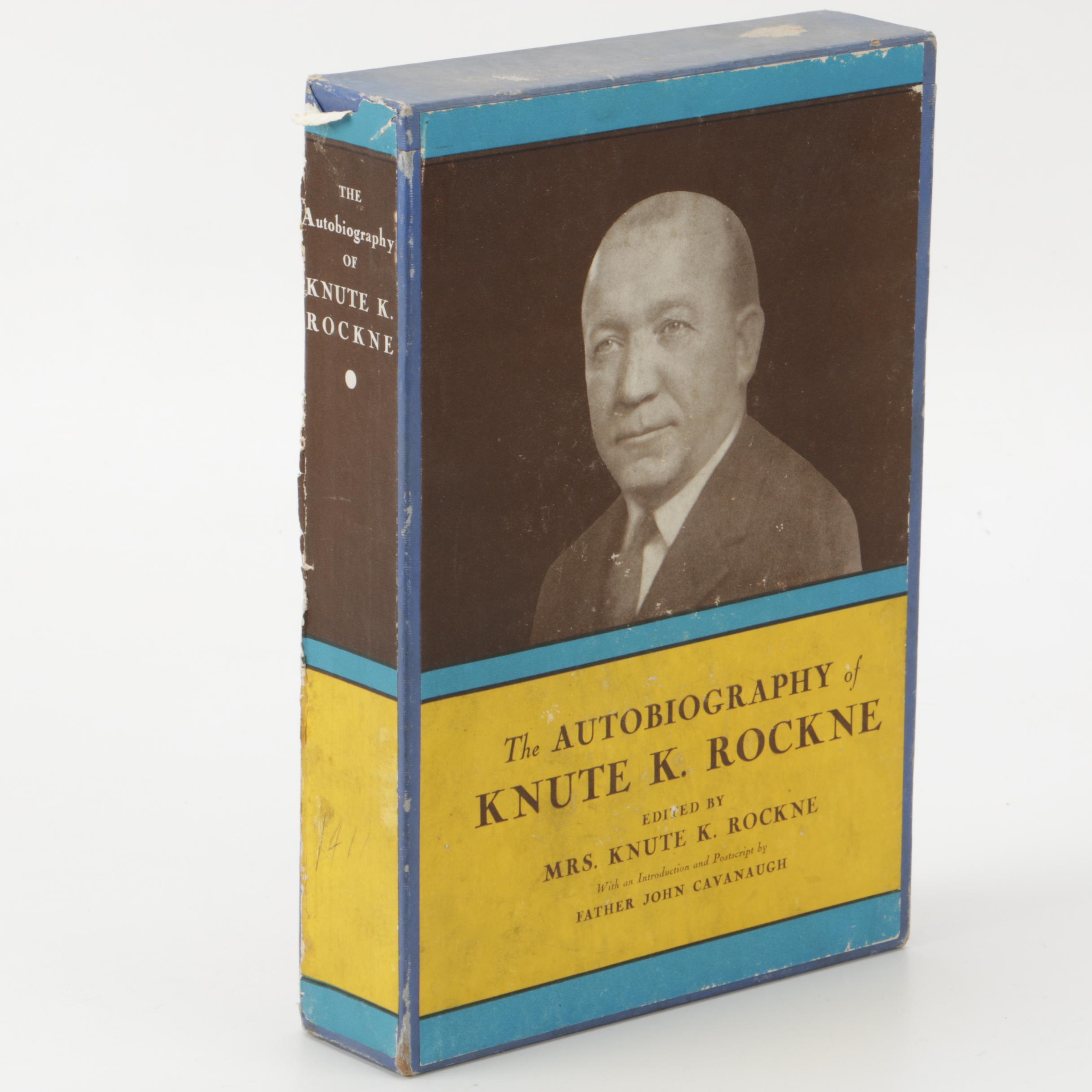 1931 Signed Limited Notre Dame Edition "The Autobiography of Knute K. Rockne"