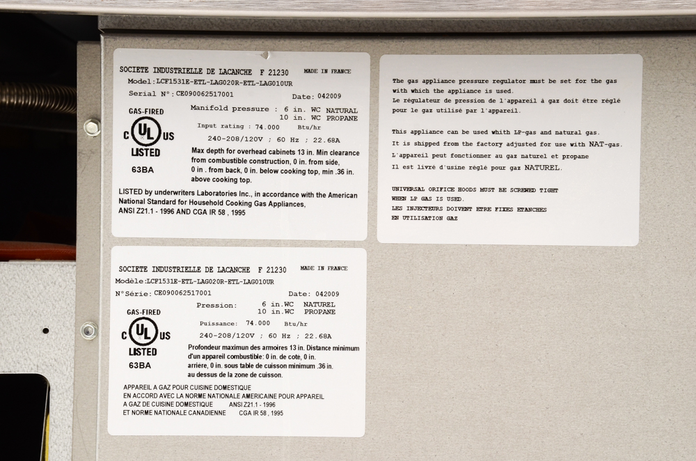 French Lacanche "Citeaux" Range