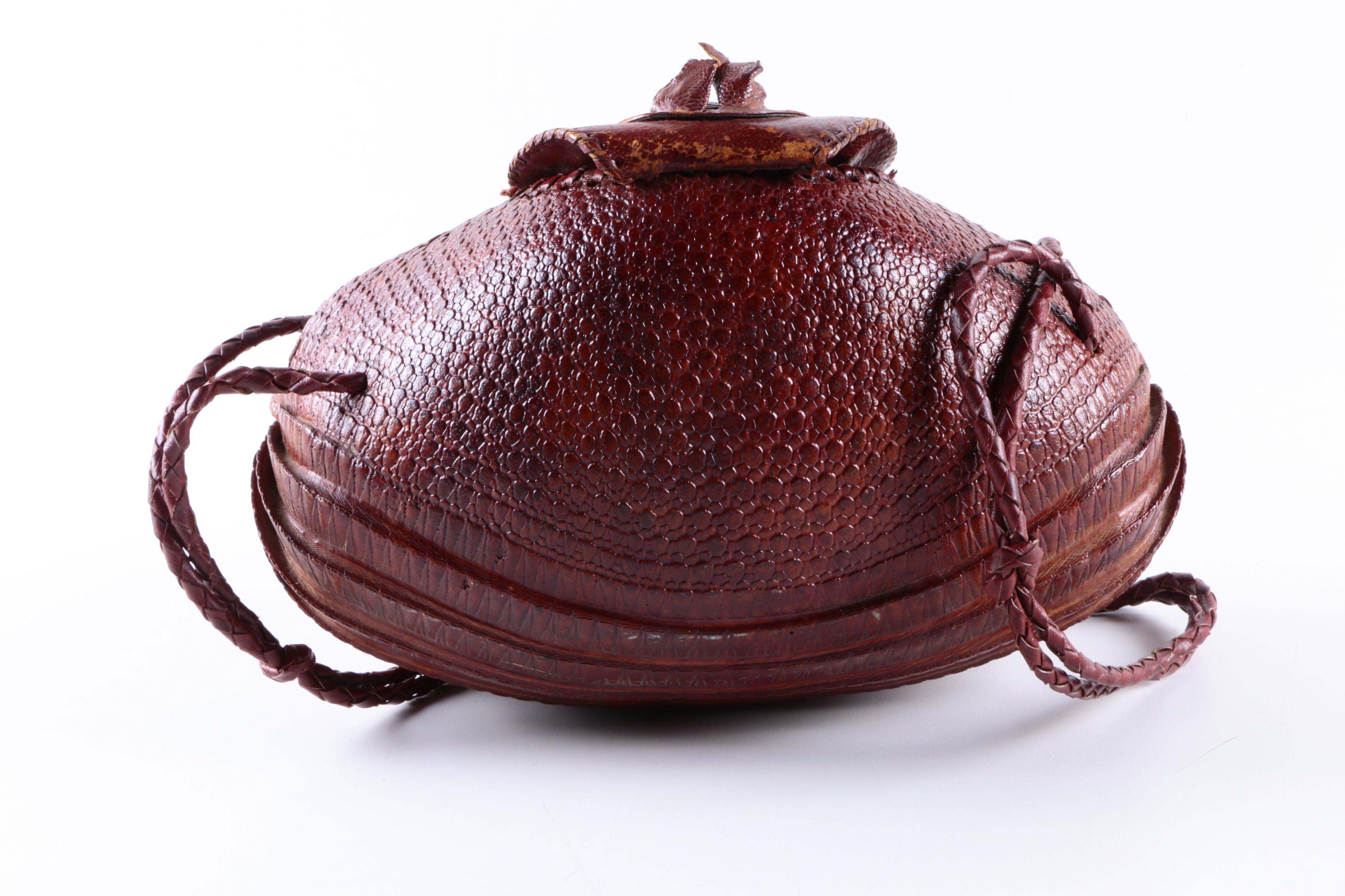 Vintage Armadillo Leather Handbag