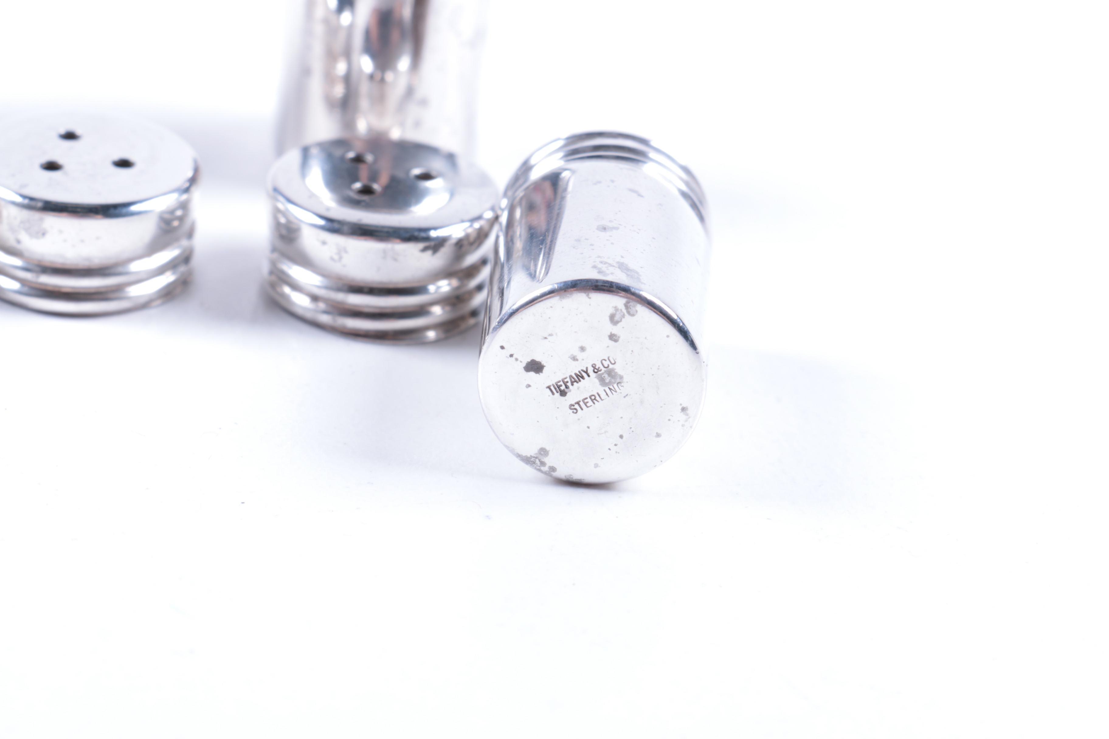 Tiffany & Co Sterling Silver Condiment Shaker Set