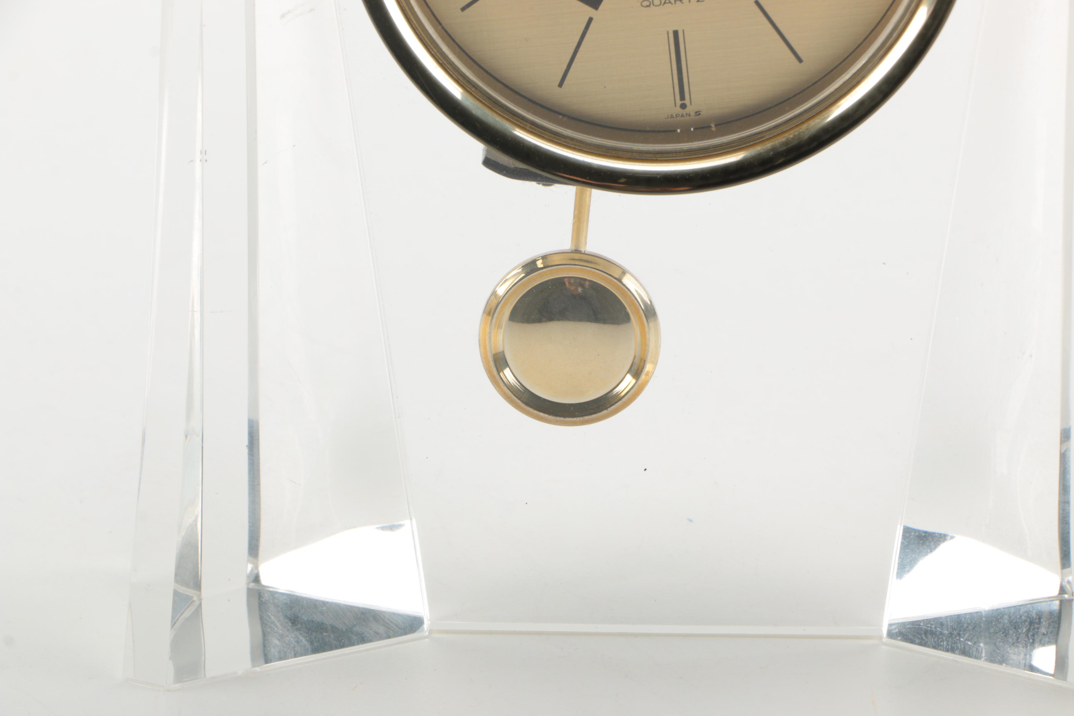 Seiko Modernist Acrylic Desk Clock