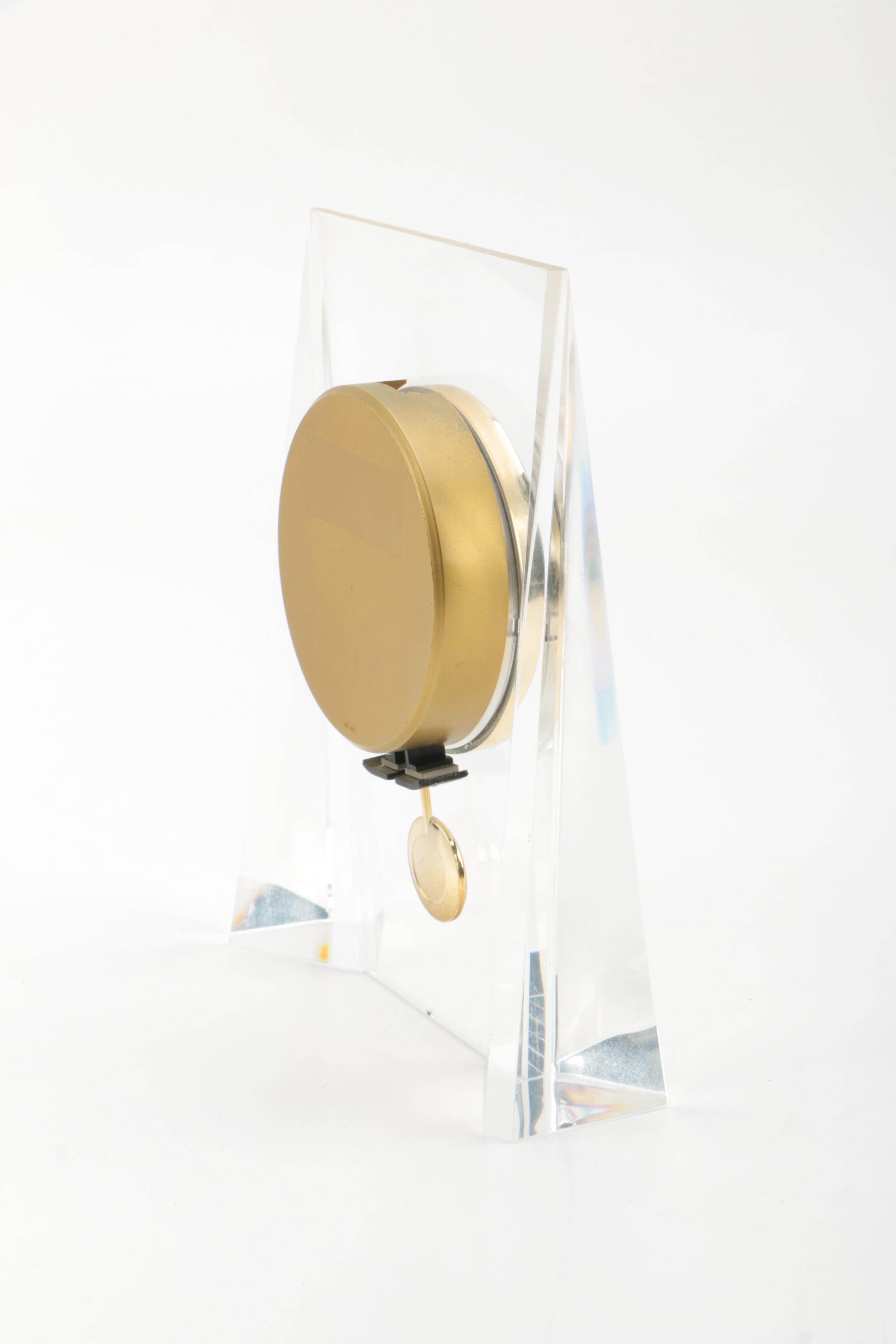 Seiko Modernist Acrylic Desk Clock