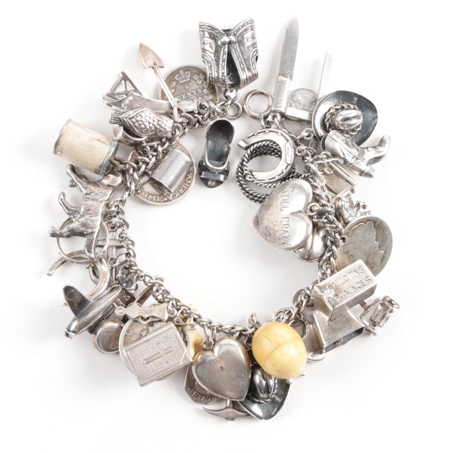 Sterling Silver Charm Bracelet