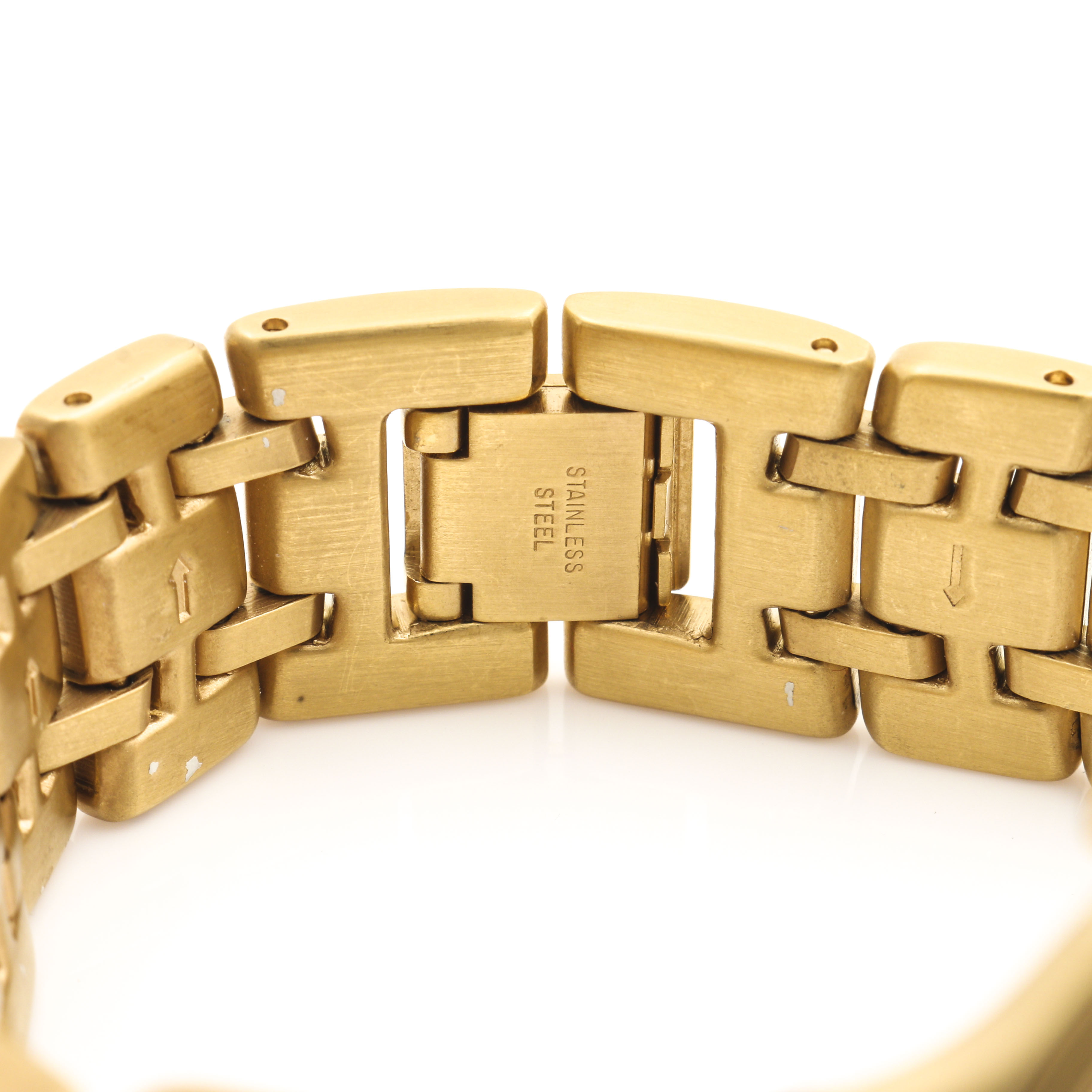 Yves Saint Laurent Gold Tone Stainlees Steel Watch