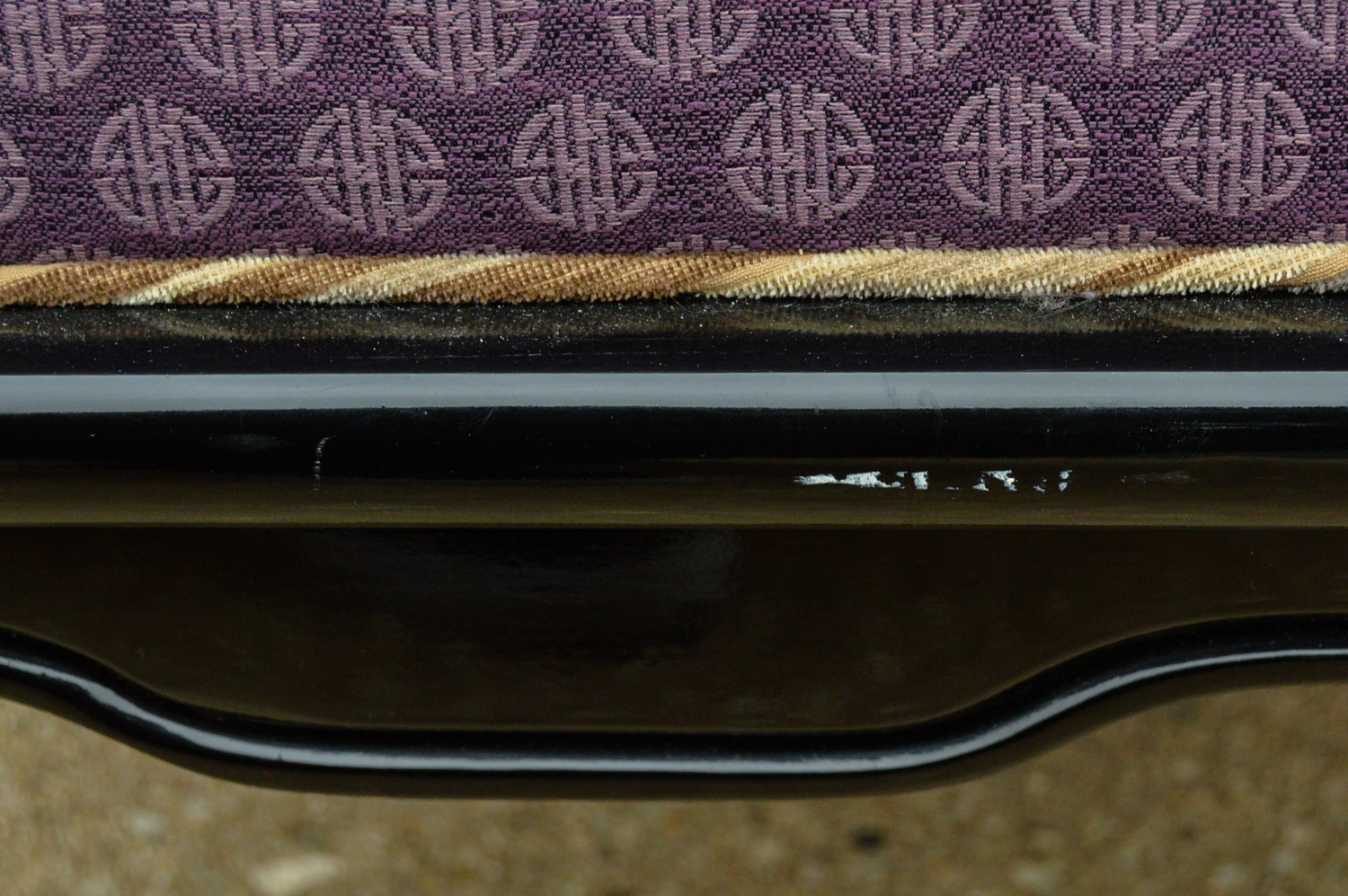 Pair of Chinese Style Armchairs and Ottoman