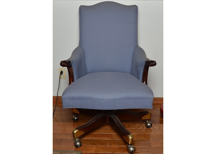 Upholstered Rolling Office Chair by Bernhardt