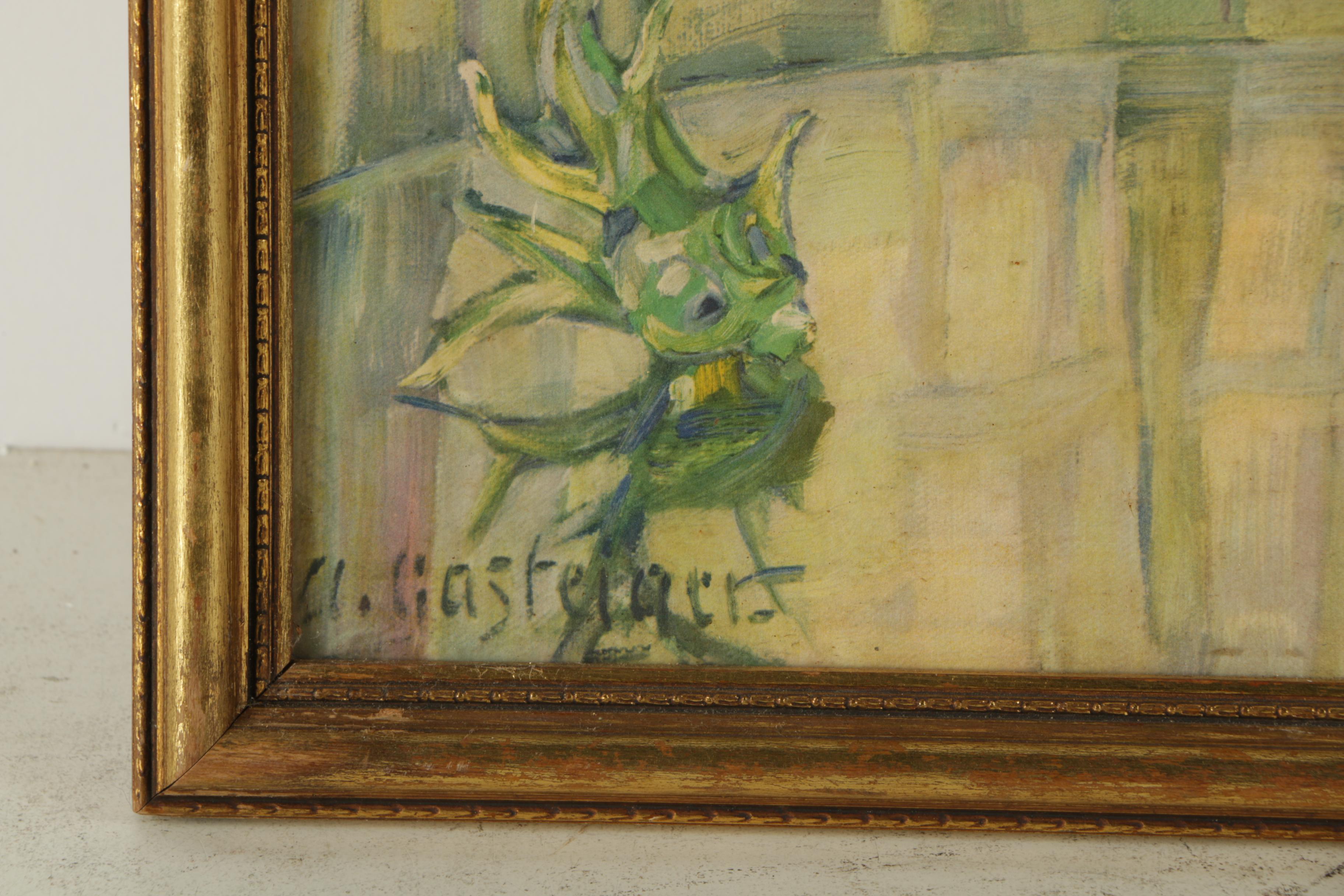 Reproduction Print After Anna Sophie Gasteiger of Flowers