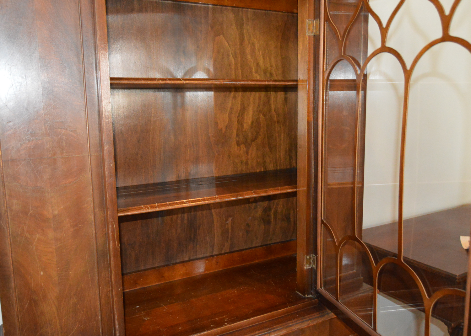 Vintage Chippendale Style China Cabinet