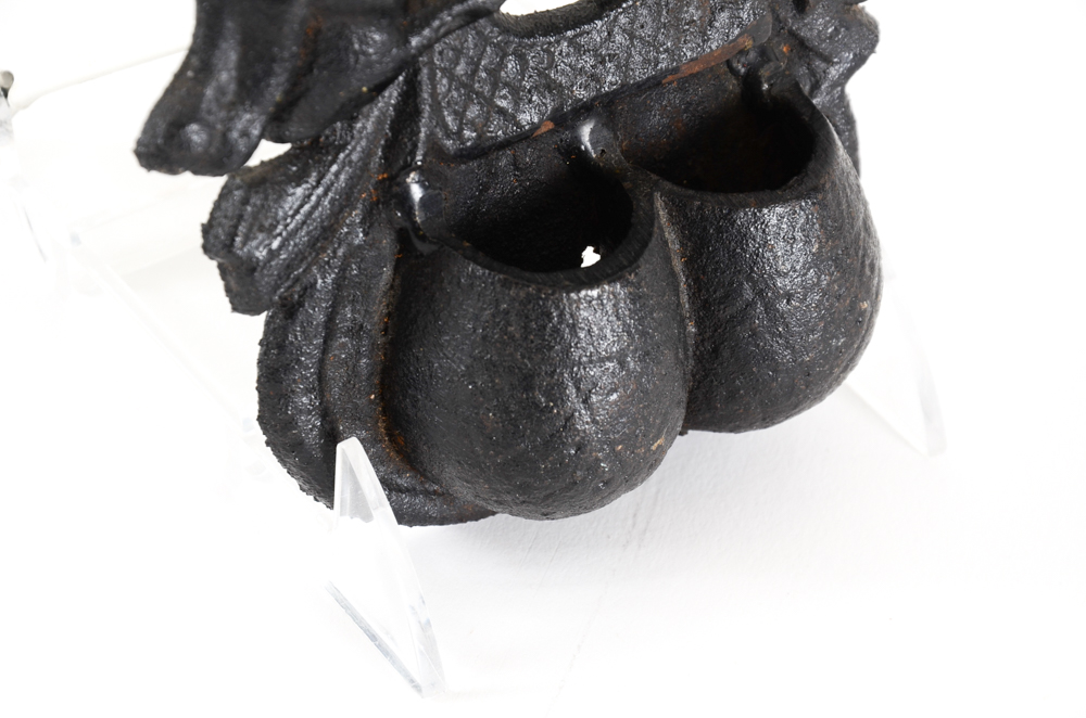 Vintage Black Forest Style Cast Iron Wall Pocket