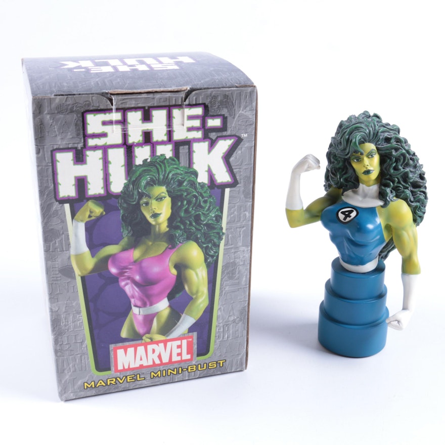 Marvel Comics She-Hulk Fantastic Four Limited Edition Mini-Bust Figurine