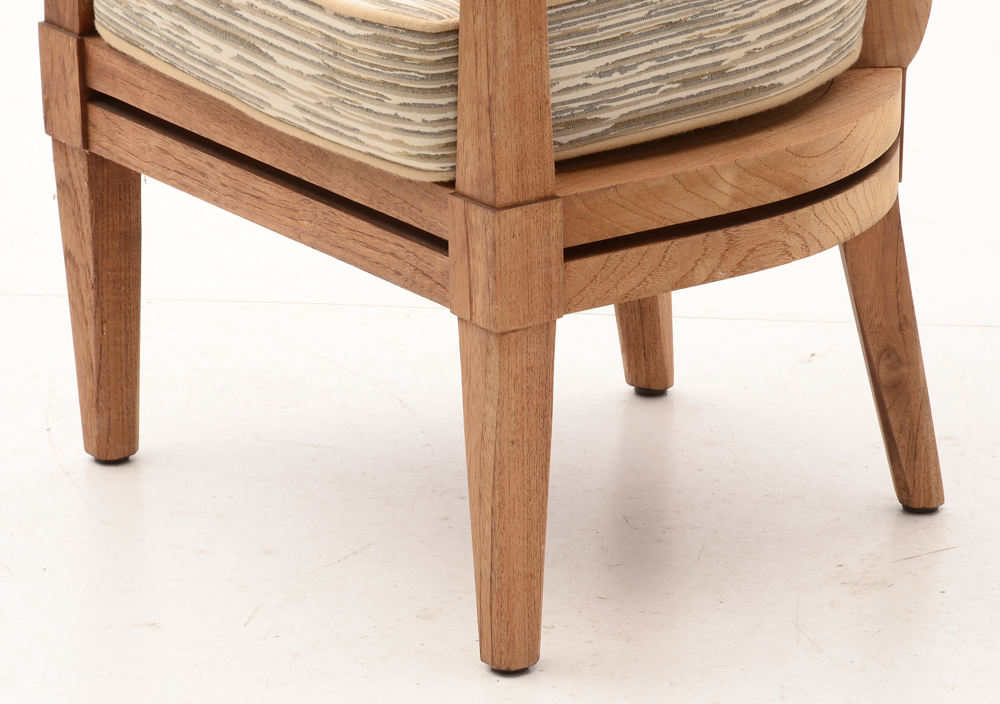 Solid Teak "Portico" Patio Chairs By McGuire