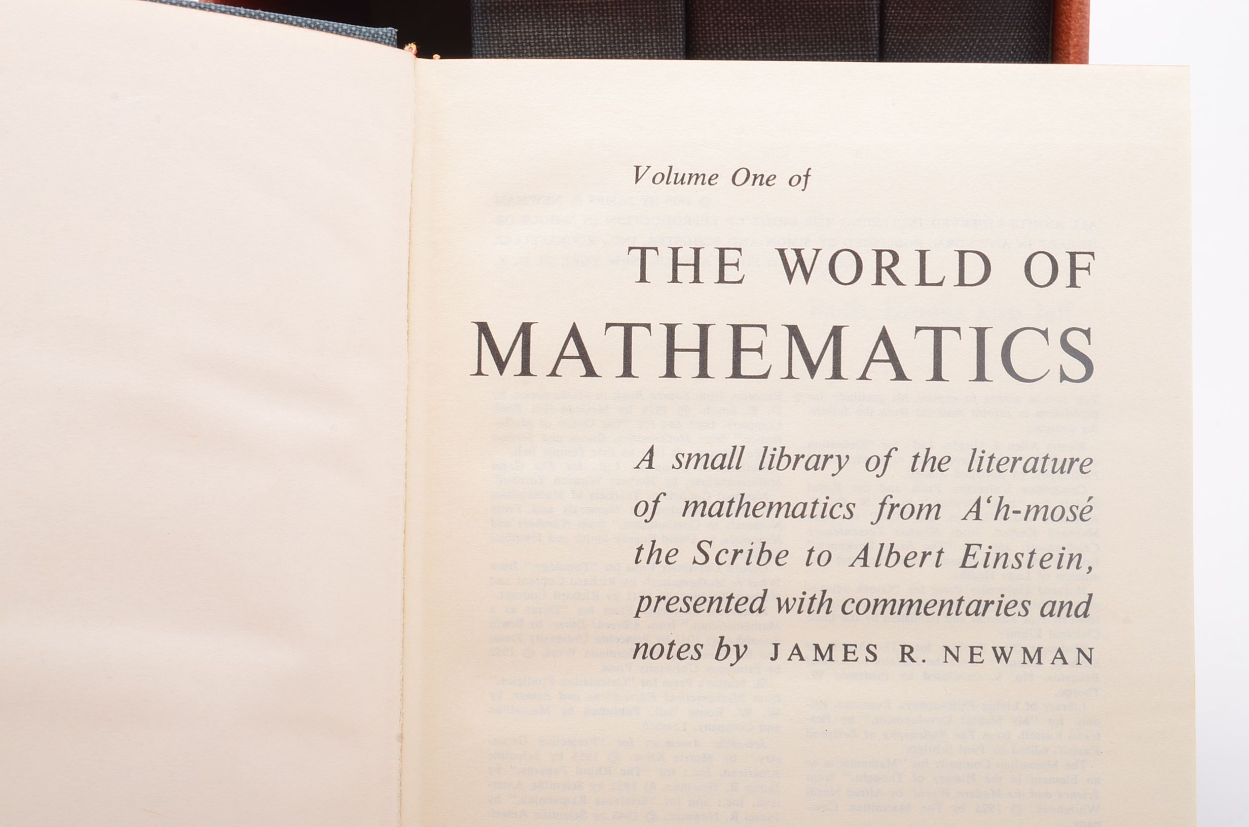 1956 "The World of Mathematics" Box Set by James R. Newman