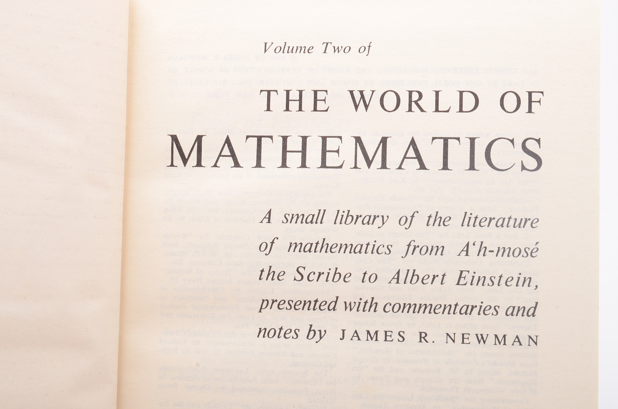1956 "The World of Mathematics" Box Set by James R. Newman